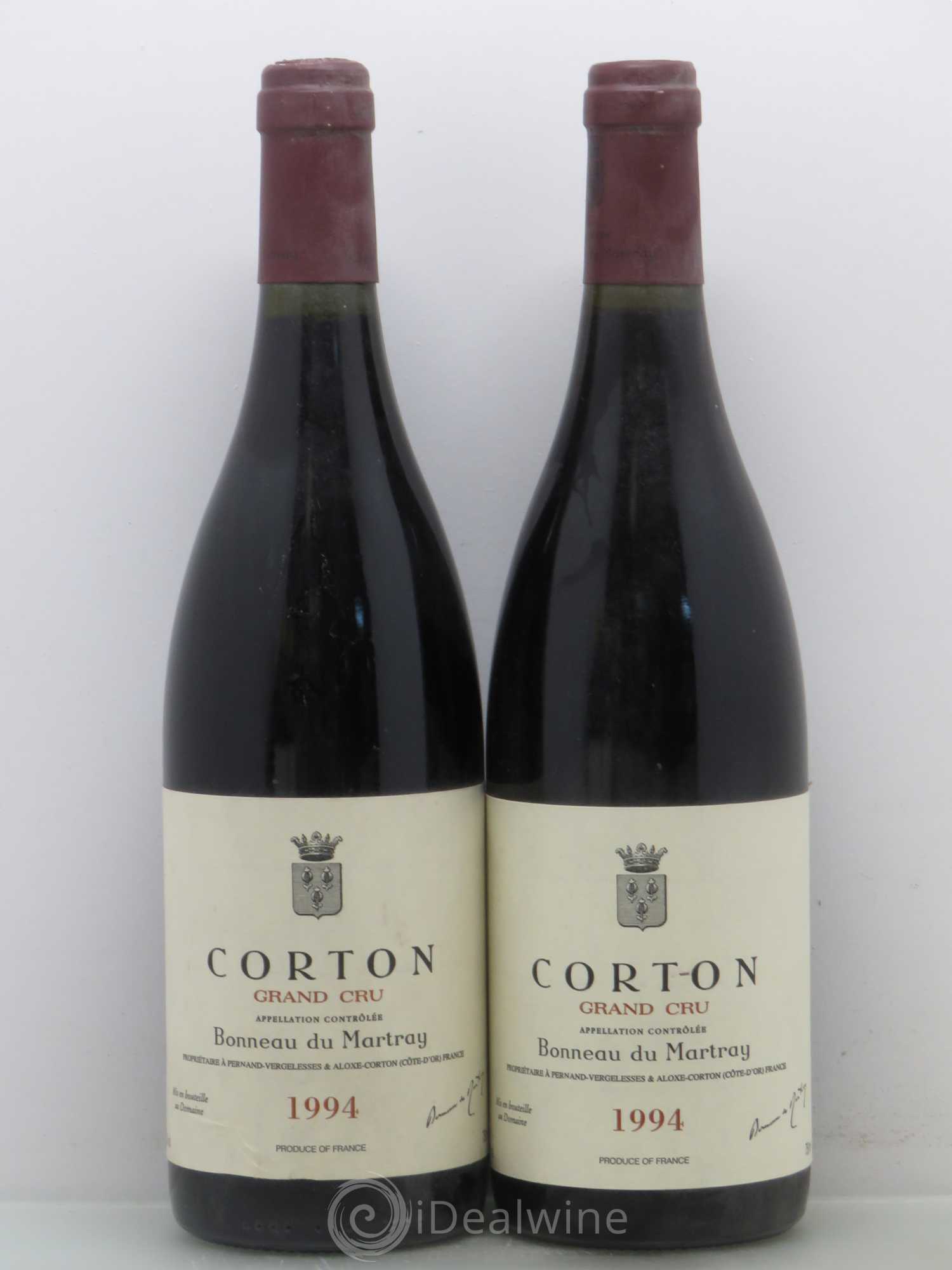 Corton Grand Cru Bonneau du Martray (Domaine) 1994 - Lot de 2 bouteilles - 0