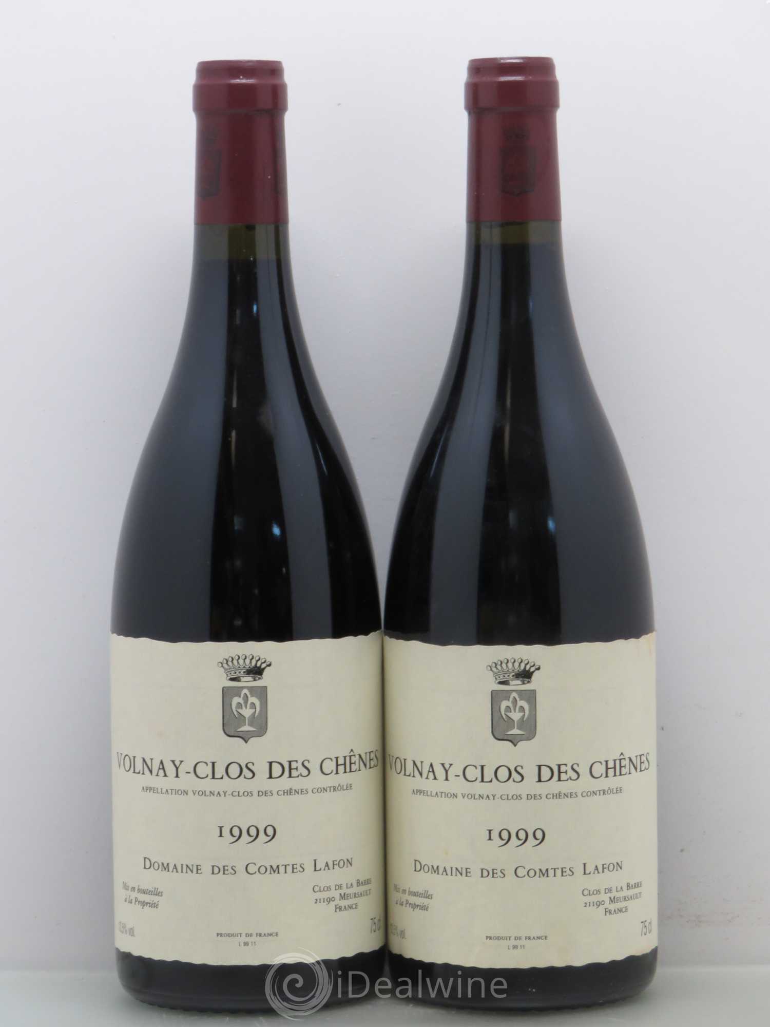 Volnay 1er Cru Clos des Chênes Comtes Lafon (Domaine des) 1999 - Lot de 2 bouteilles - 0