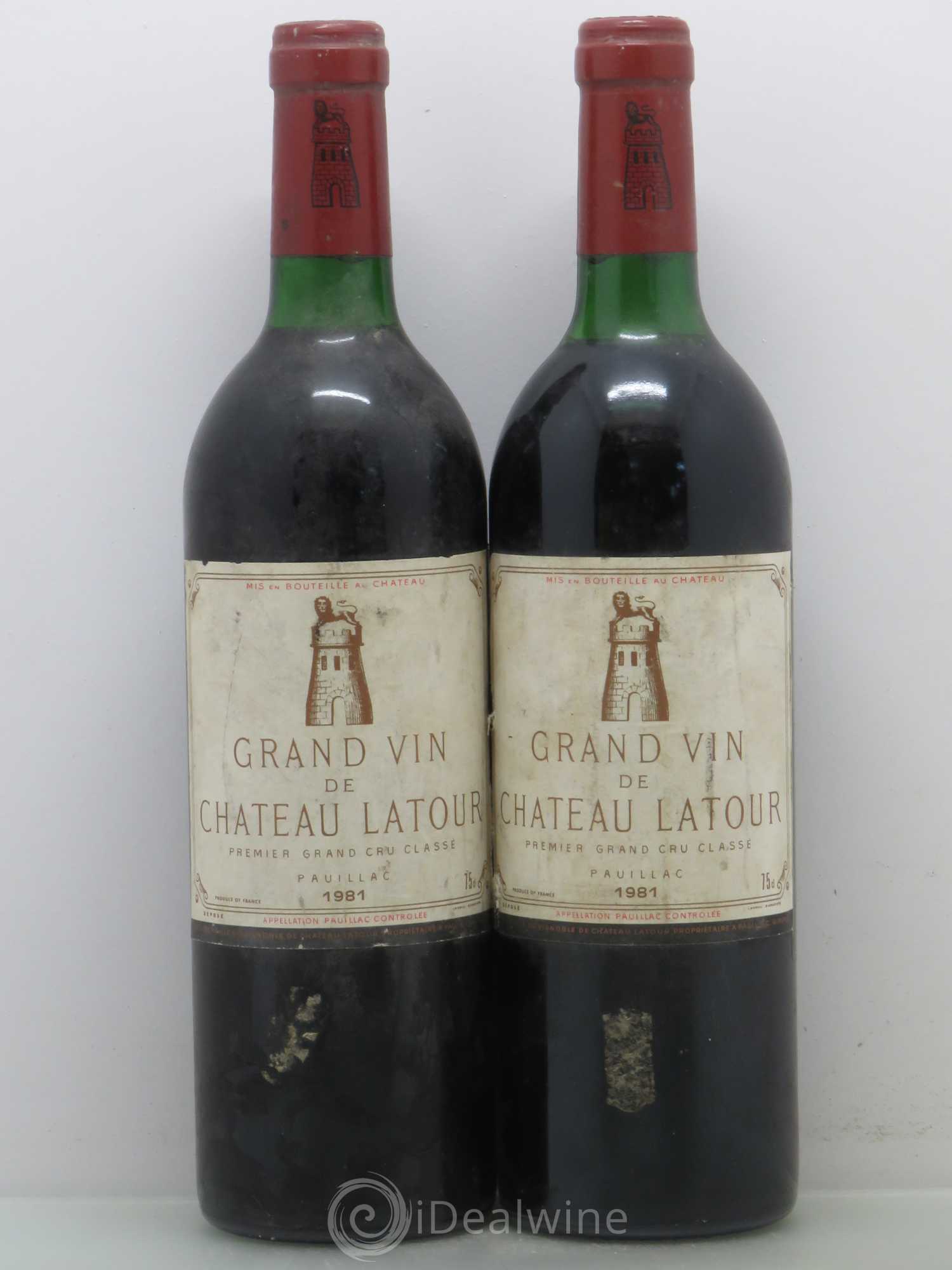 Château Latour 1er Grand Cru Classé 1981 - Lot de 2 bouteilles - 0