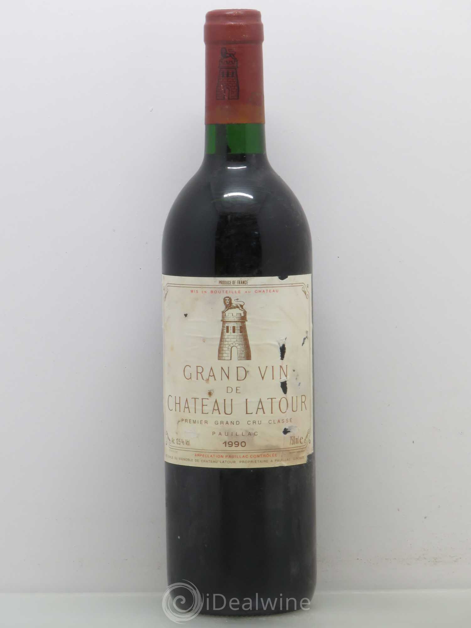 Château Latour 1er Grand Cru Classé 1990 - Lot de 1 bouteille - 0