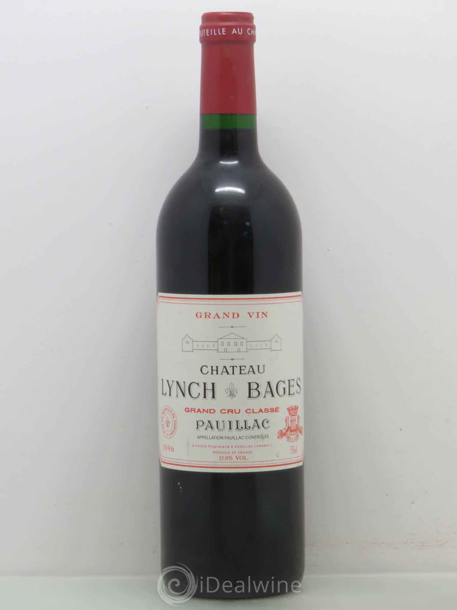 Château Lynch Bages 5ème Grand Cru Classé 1996 - Lot de 1 bouteille - 0
