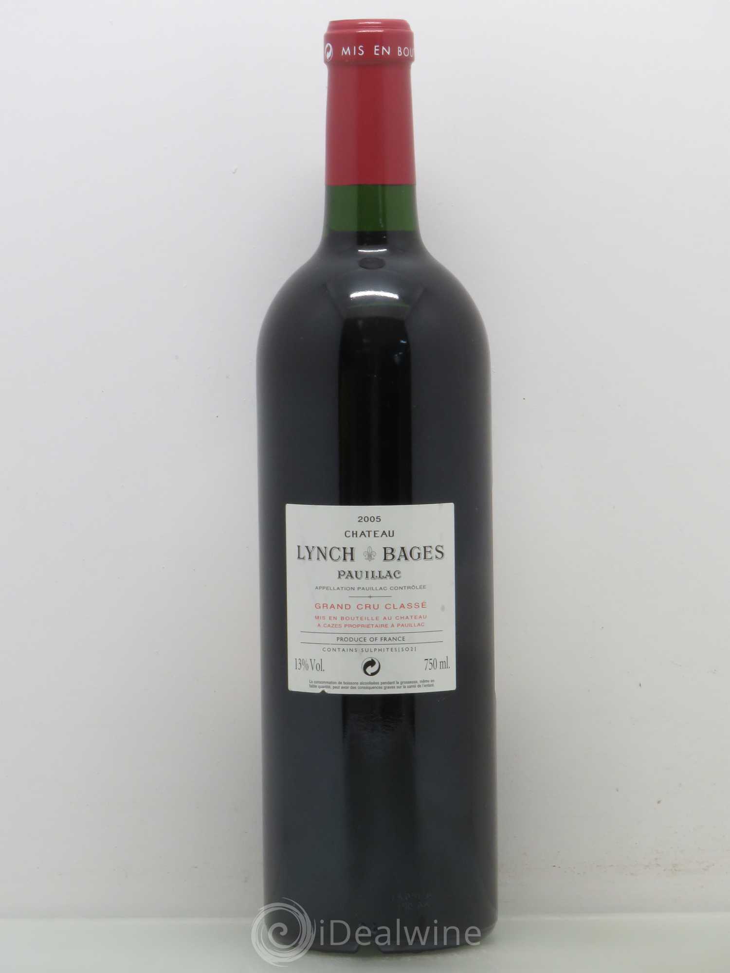 Château Lynch Bages 5ème Grand Cru Classé 2005 - Lot de 1 bouteille - 1