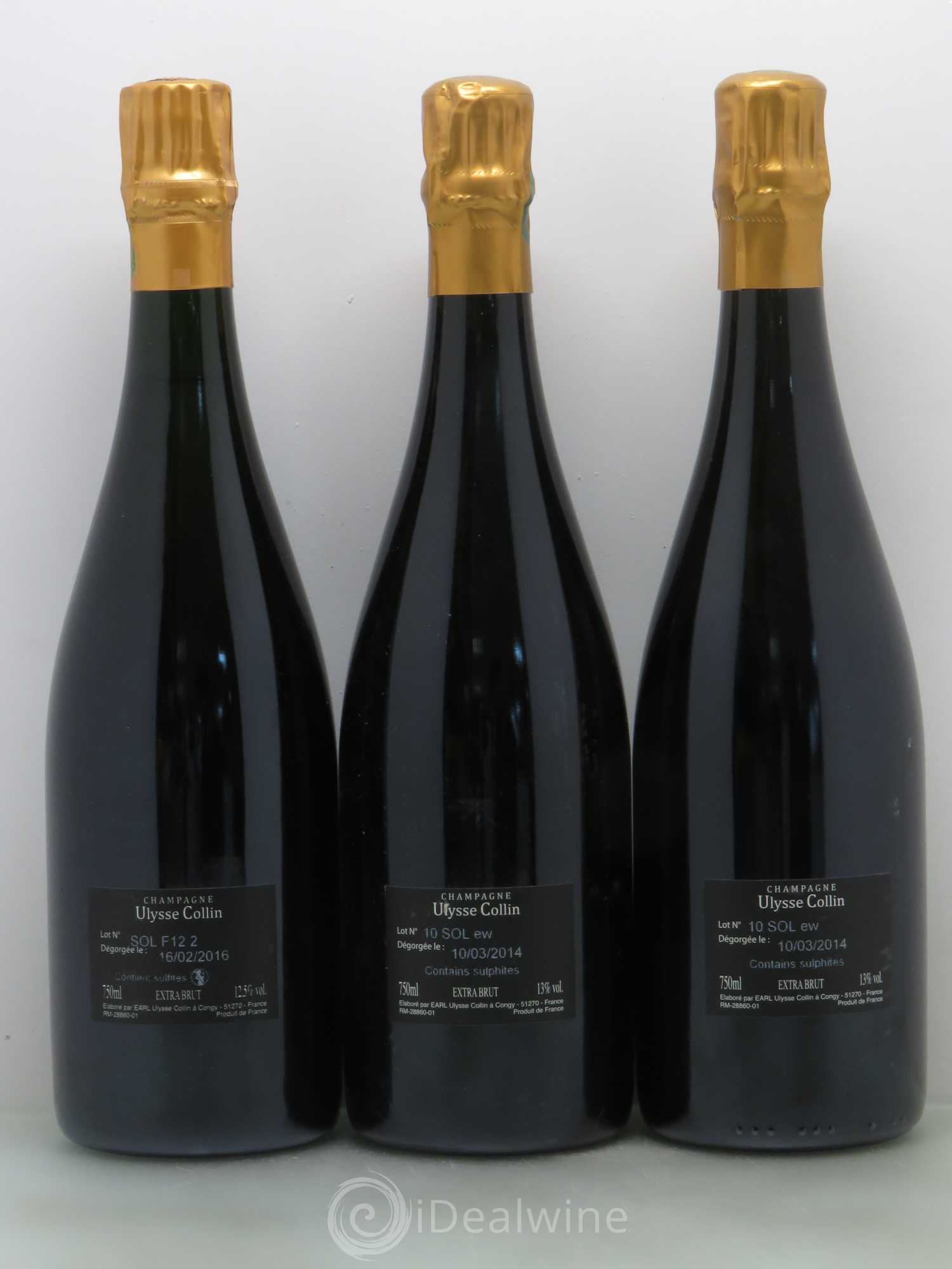 Champagne Ulysse Colin Blanc de Blancs Les Roises - Posten von 3 Flaschen - 1