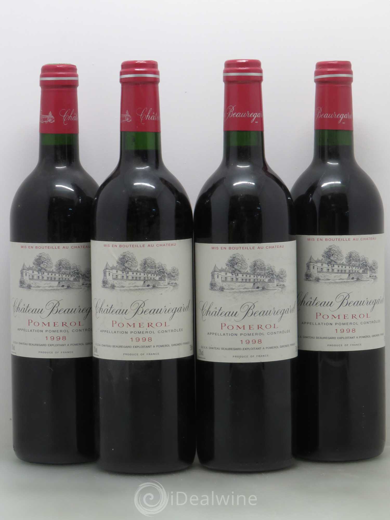 Château Beauregard 1998 - Lot de 4 bouteilles - 0