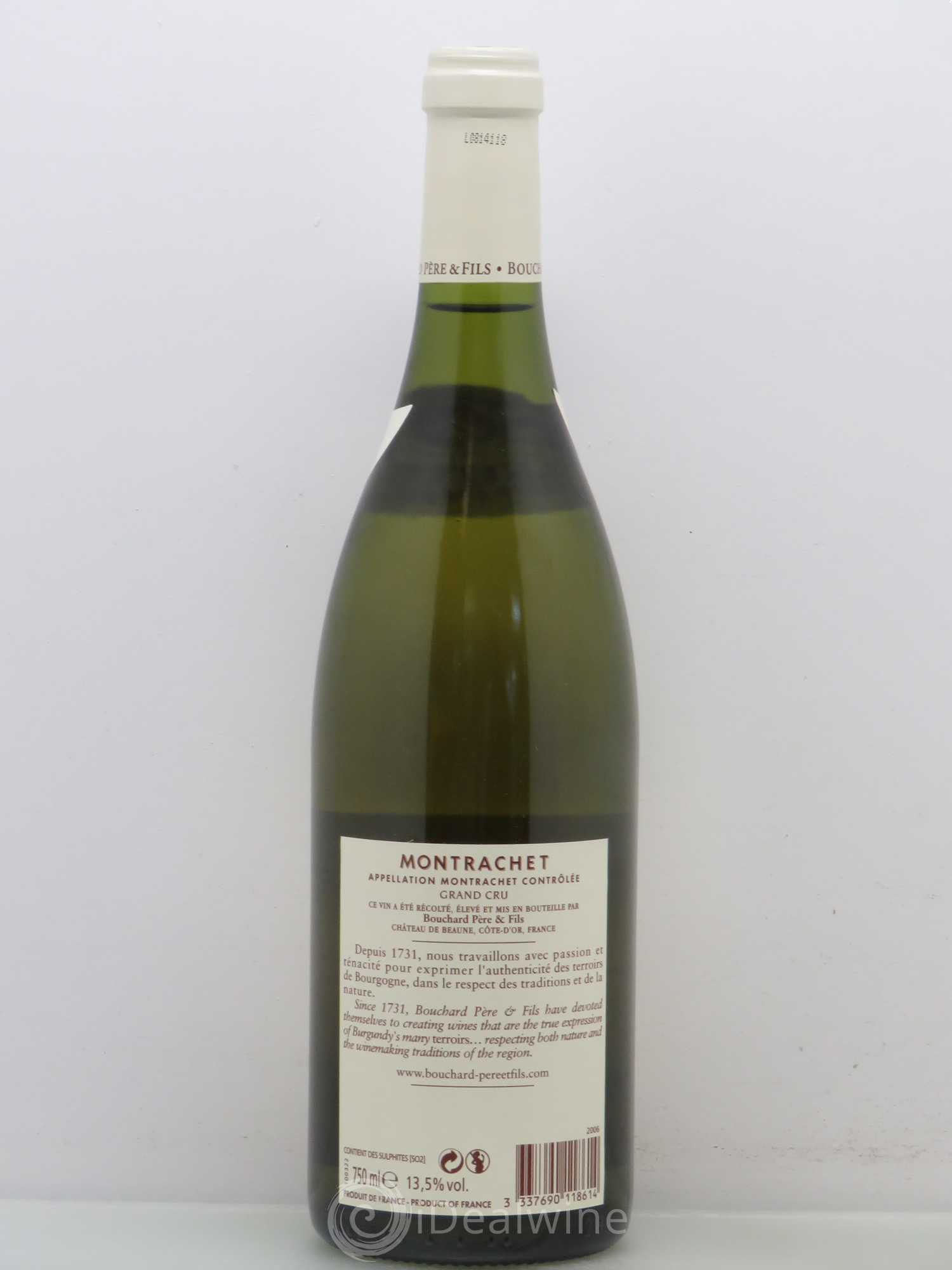 Montrachet Grand Cru Bouchard Père & Fils 2006 - Lot de 1 bouteille - 1