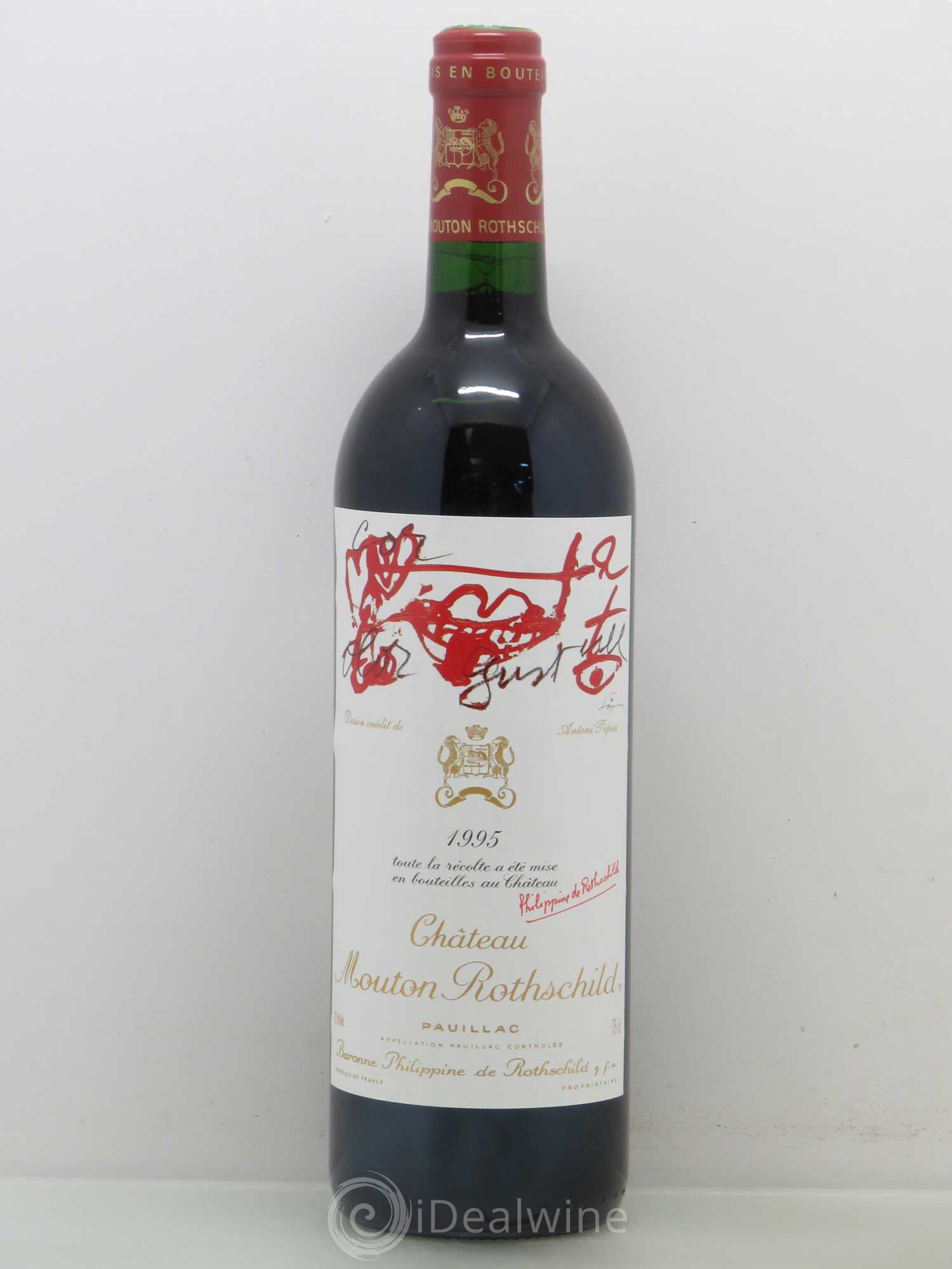 Château Mouton Rothschild 1er Grand Cru Classé 1995 - Lot de 1 bouteille - 0