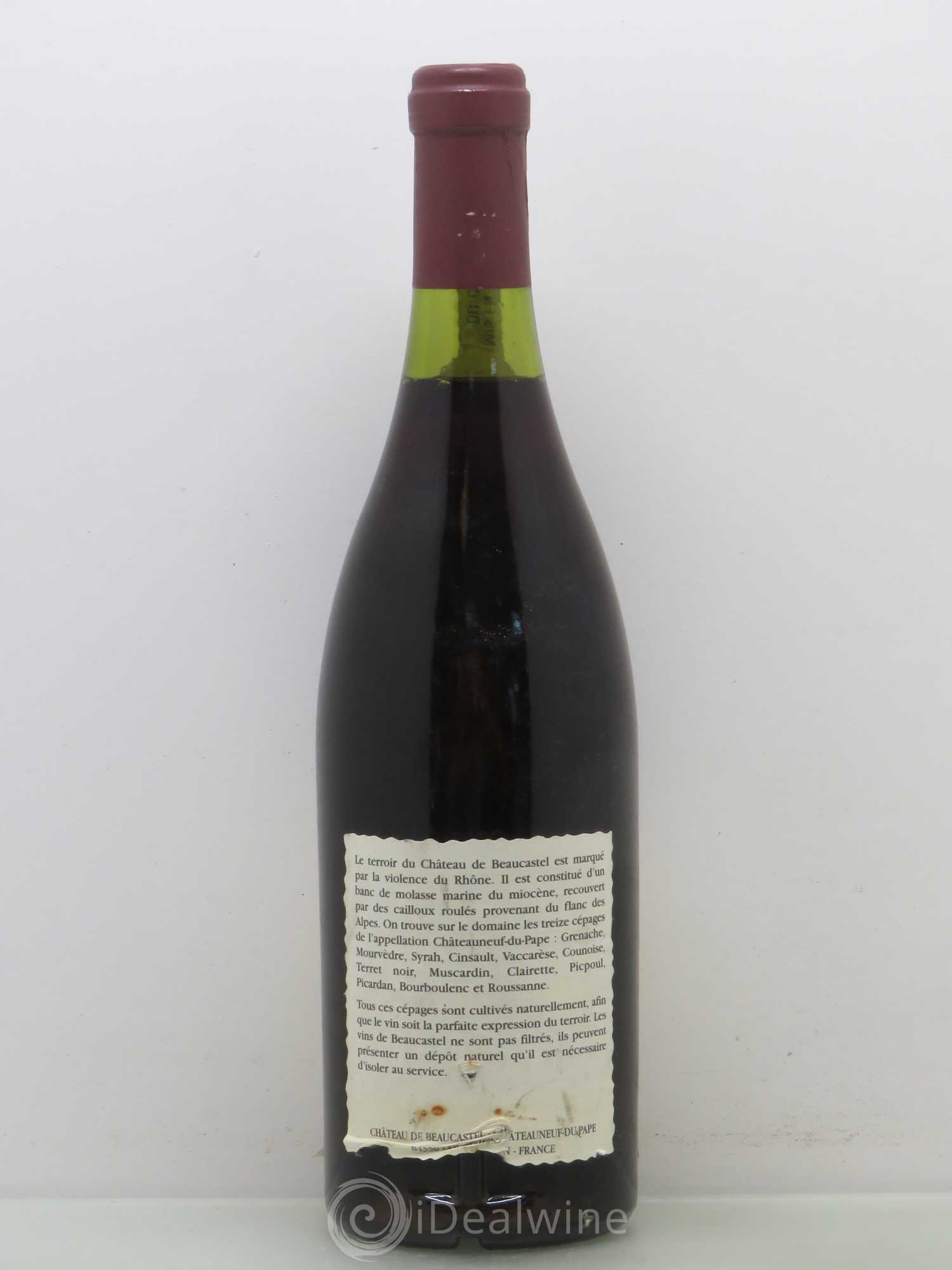 Châteauneuf-du-Pape Château de Beaucastel Famille Perrin 1989 - Lot de 1 bouteille - 1