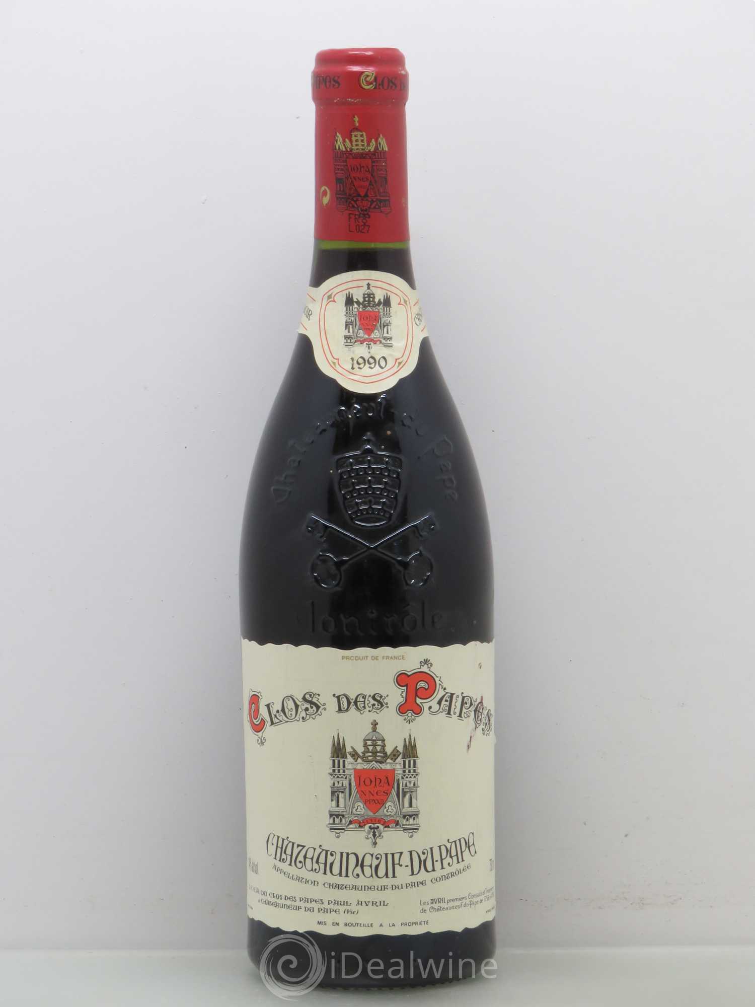Châteauneuf-du-Pape Clos des Papes - Paul Avril 1990 - Lot de 1 bouteille - 0