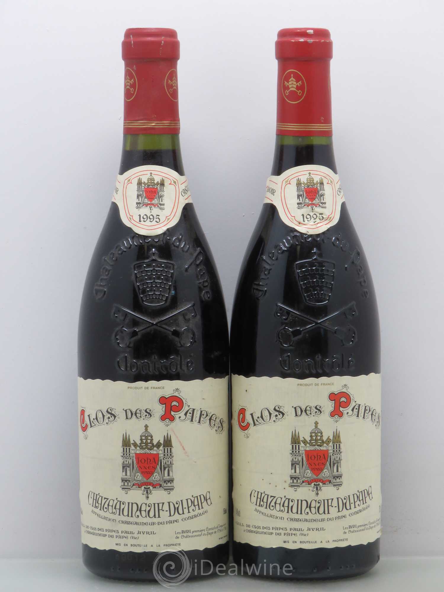 Châteauneuf-du-Pape Clos des Papes - Paul Avril 1995 - Lot de 2 bouteilles - 0