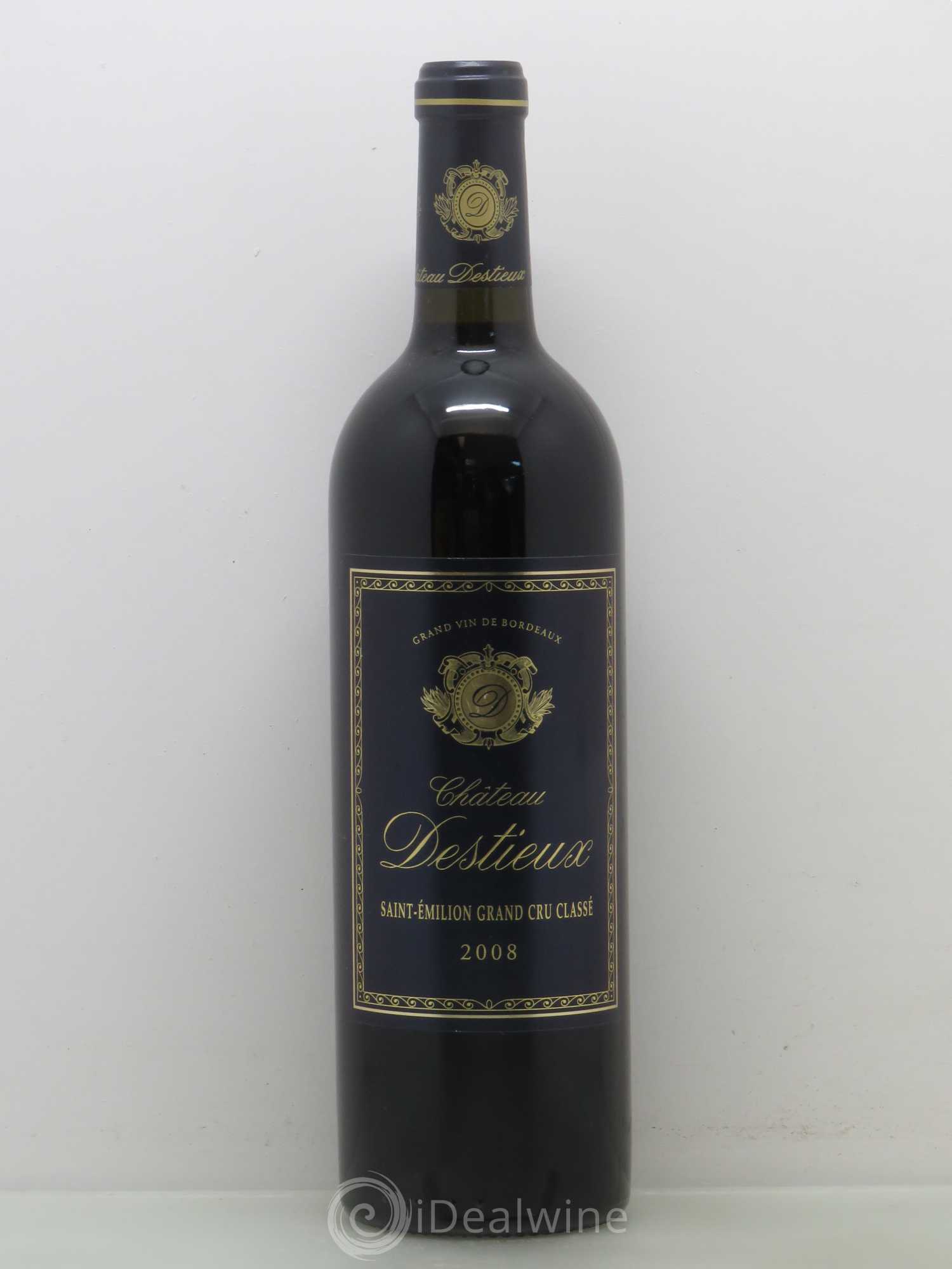 Château Destieux Grand Cru Classé 2008 - Lot de 1 bouteille - 0