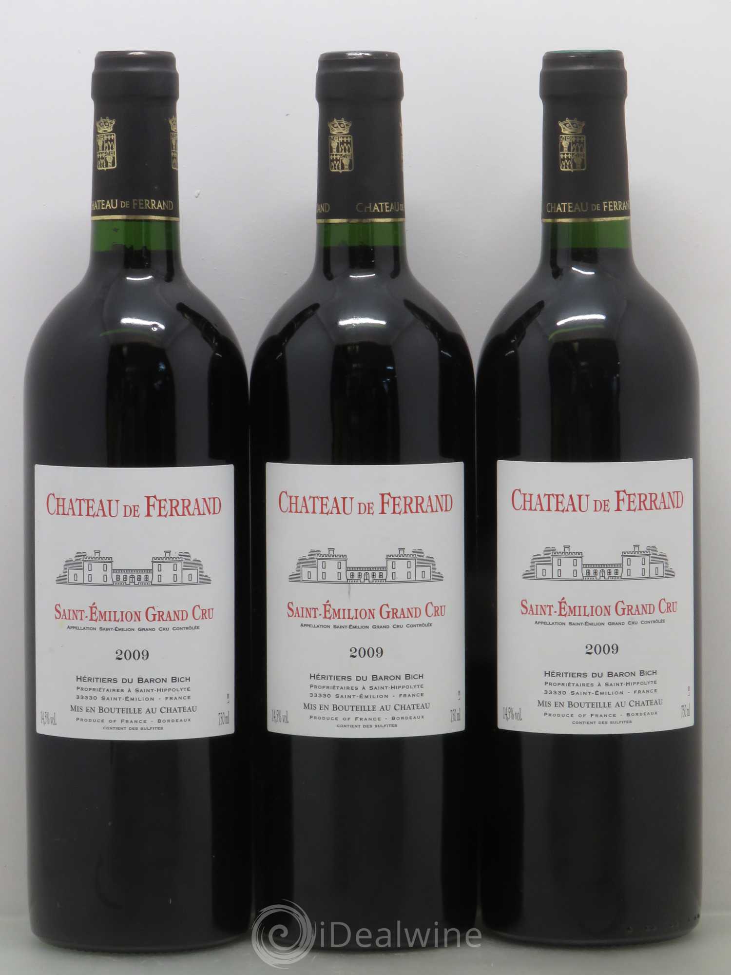 Château de Ferrand Grand Cru Classé 2009 - Lot de 3 bouteilles - 0