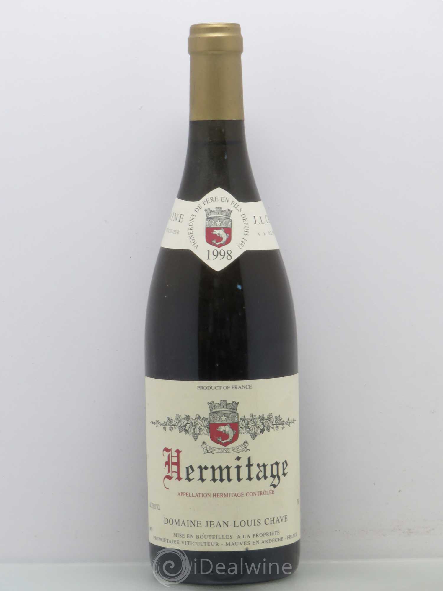 Hermitage Jean-Louis Chave 1998 - Lot de 1 bouteille - 0