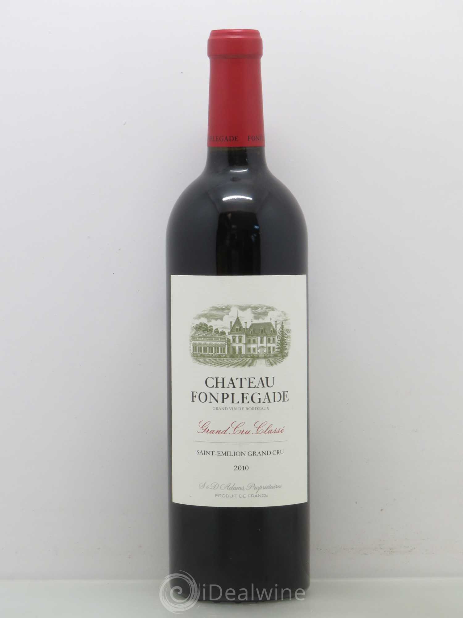 Château Fonplegade Grand Cru Classé 2010 - Lot de 1 bouteille - 0