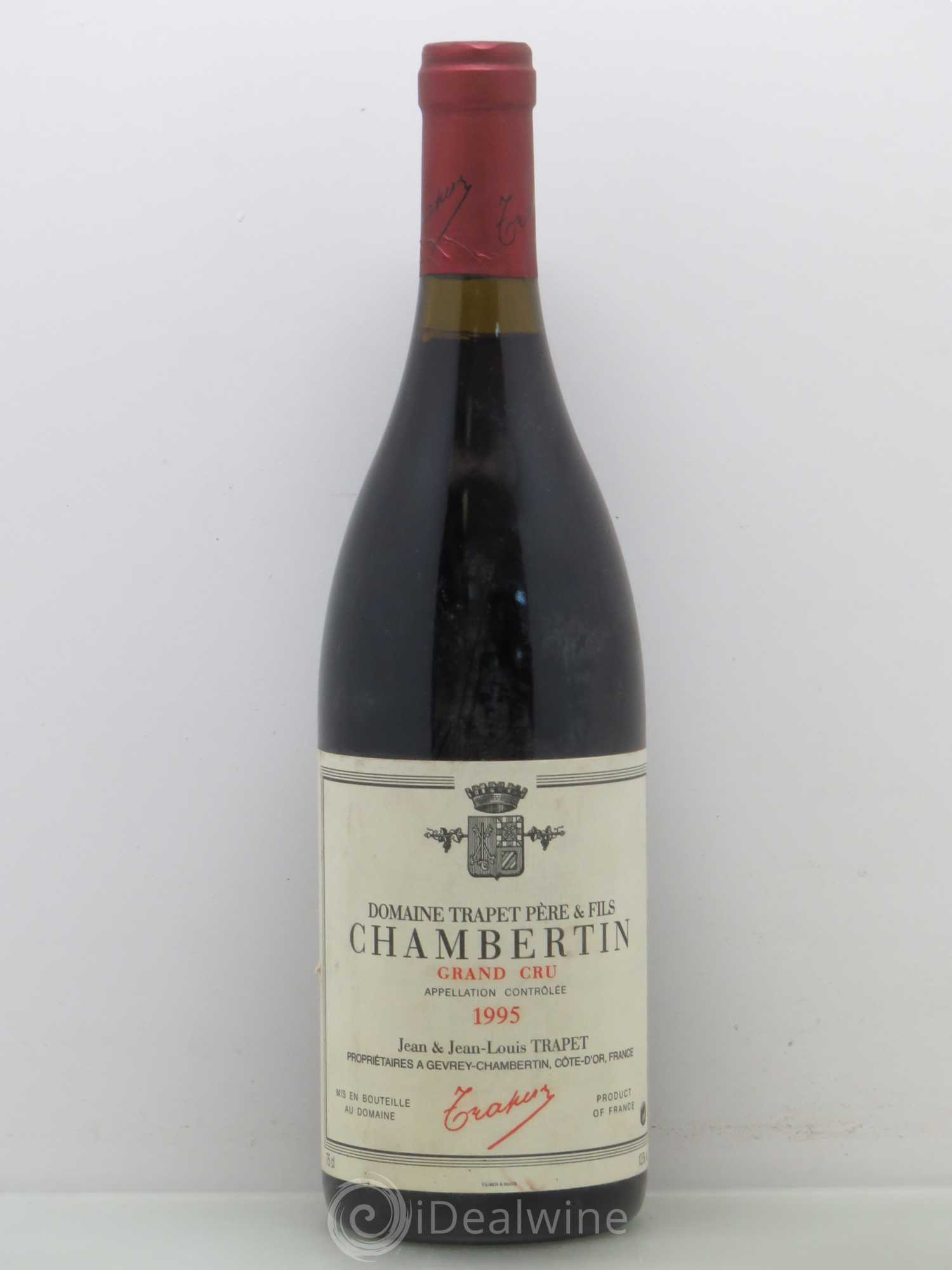 Chambertin Grand Cru Domaine Trapet 1995 - Lot de 1 bouteille - 0
