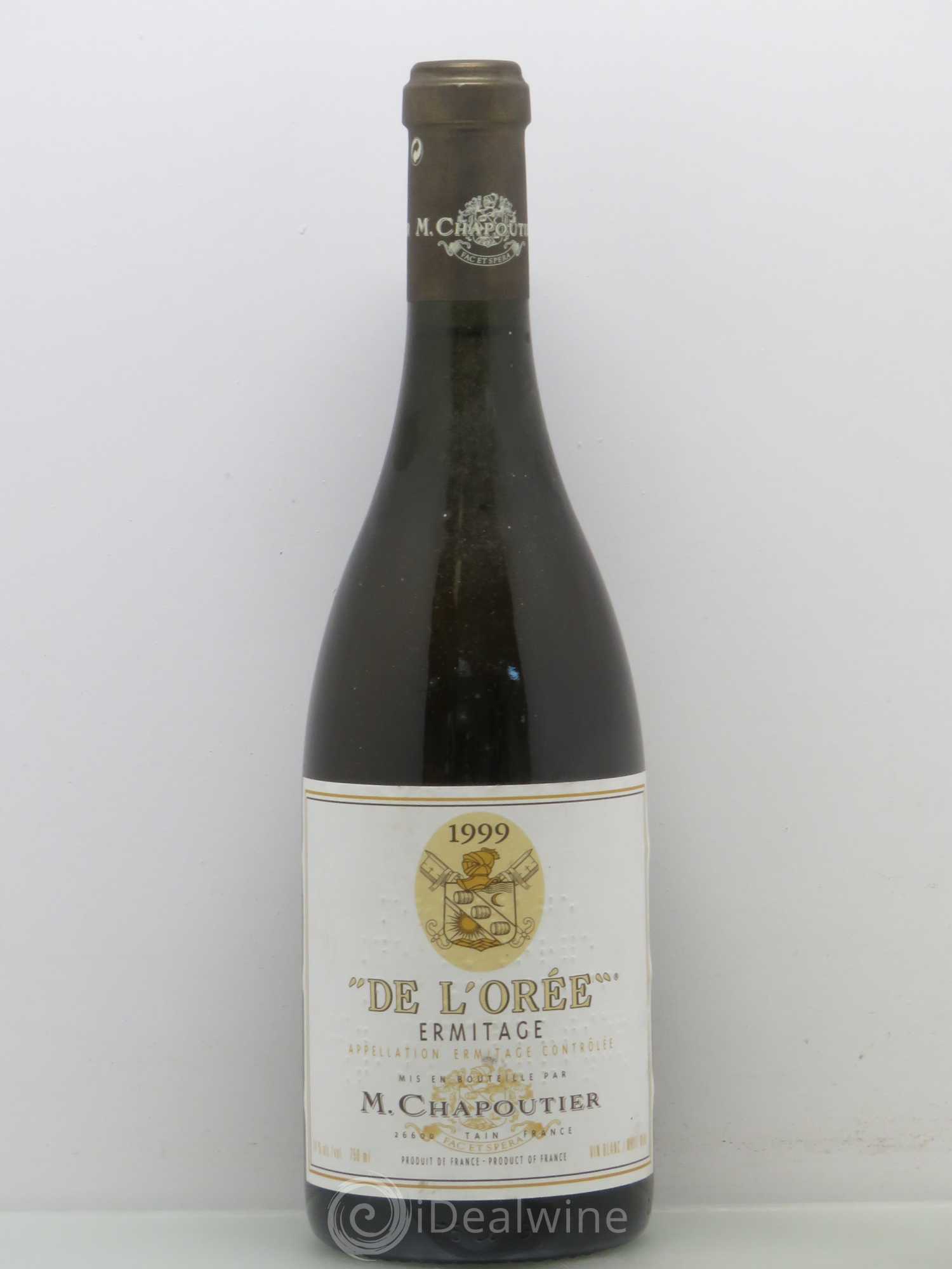 Hermitage Ermitage de l'Orée Chapoutier 1999 - Lot de 1 bouteille - 0