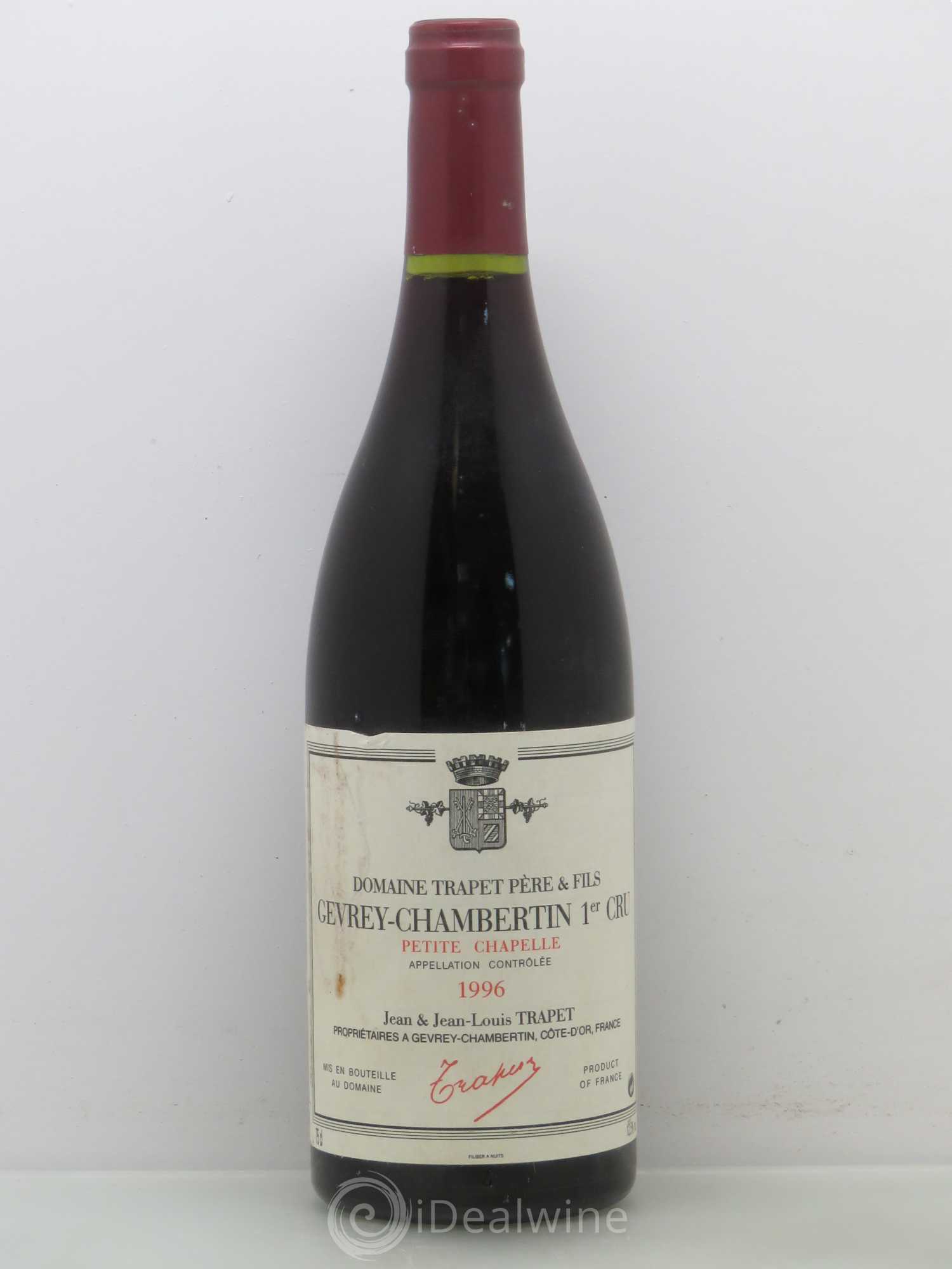 Gevrey-Chambertin 1er Cru Petite Chapelle Domaine Trapet 1996 - Lot de 1 bouteille - 0