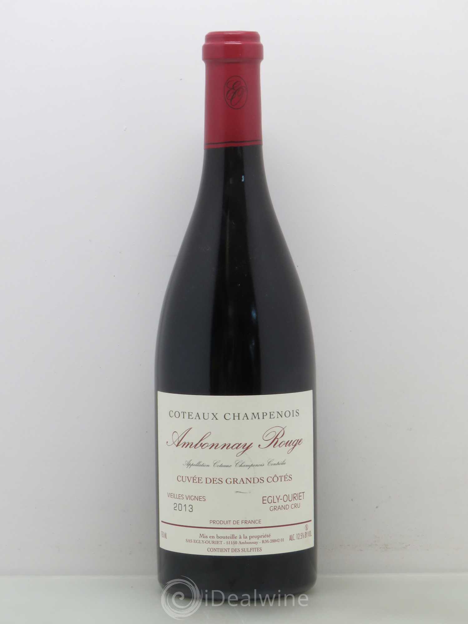 Ambonnay Cuvée des Grands Côtés VV Grand Cru Egly-Ouriet 2013 - Lot de 1 bouteille - 0