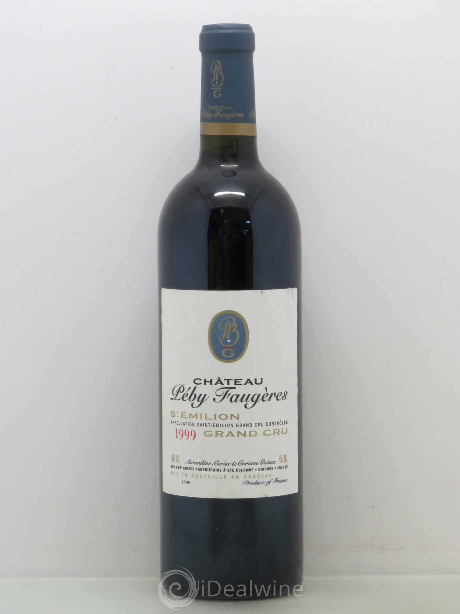 Château Péby Faugères Grand Cru Classé 1999 - Lot de 1 bouteille - 0