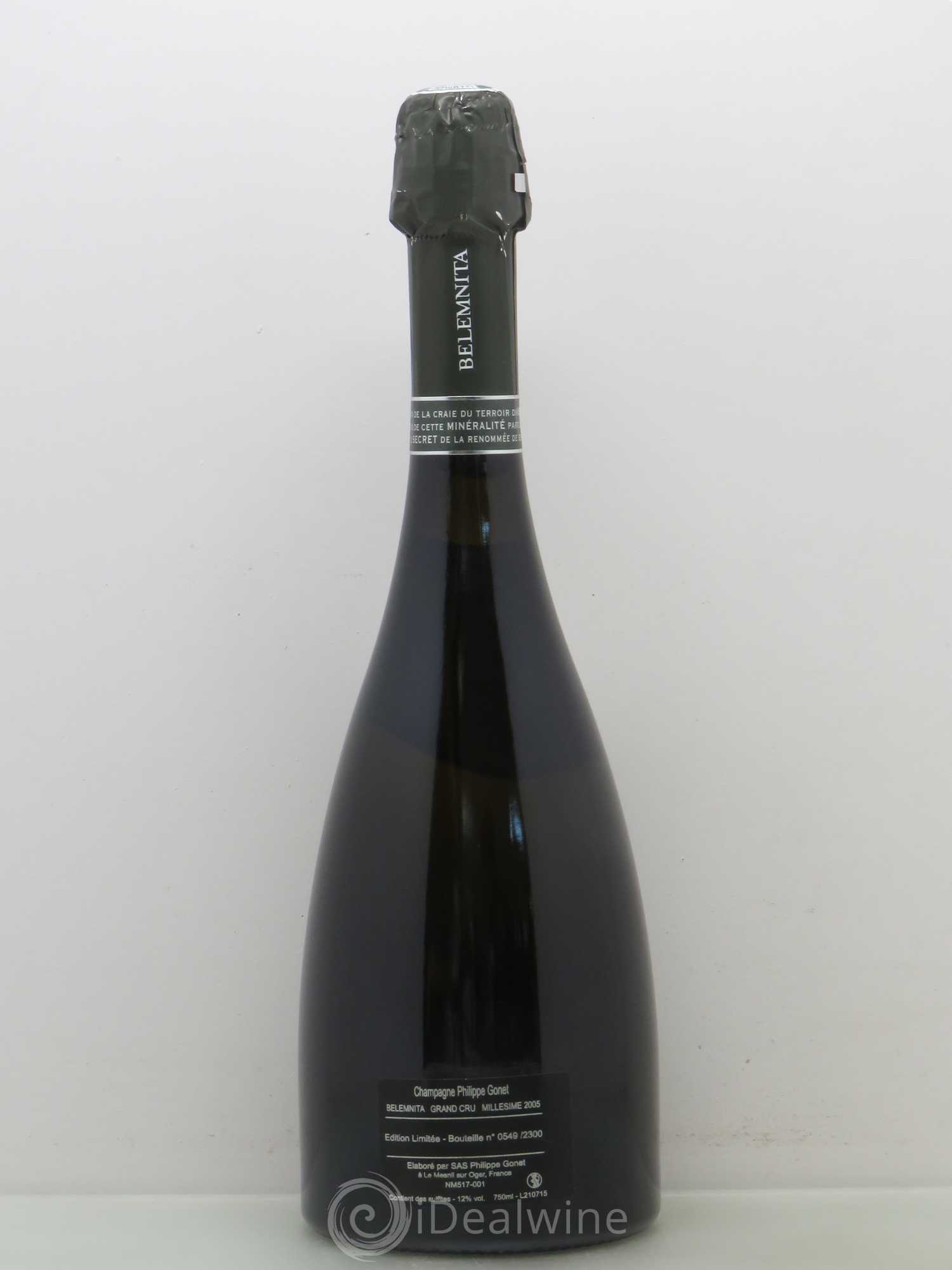 Champagne Gonnet Cuvée Belemnita Blanc de Blancs 2005 - Posten von 1 Flasche - 1