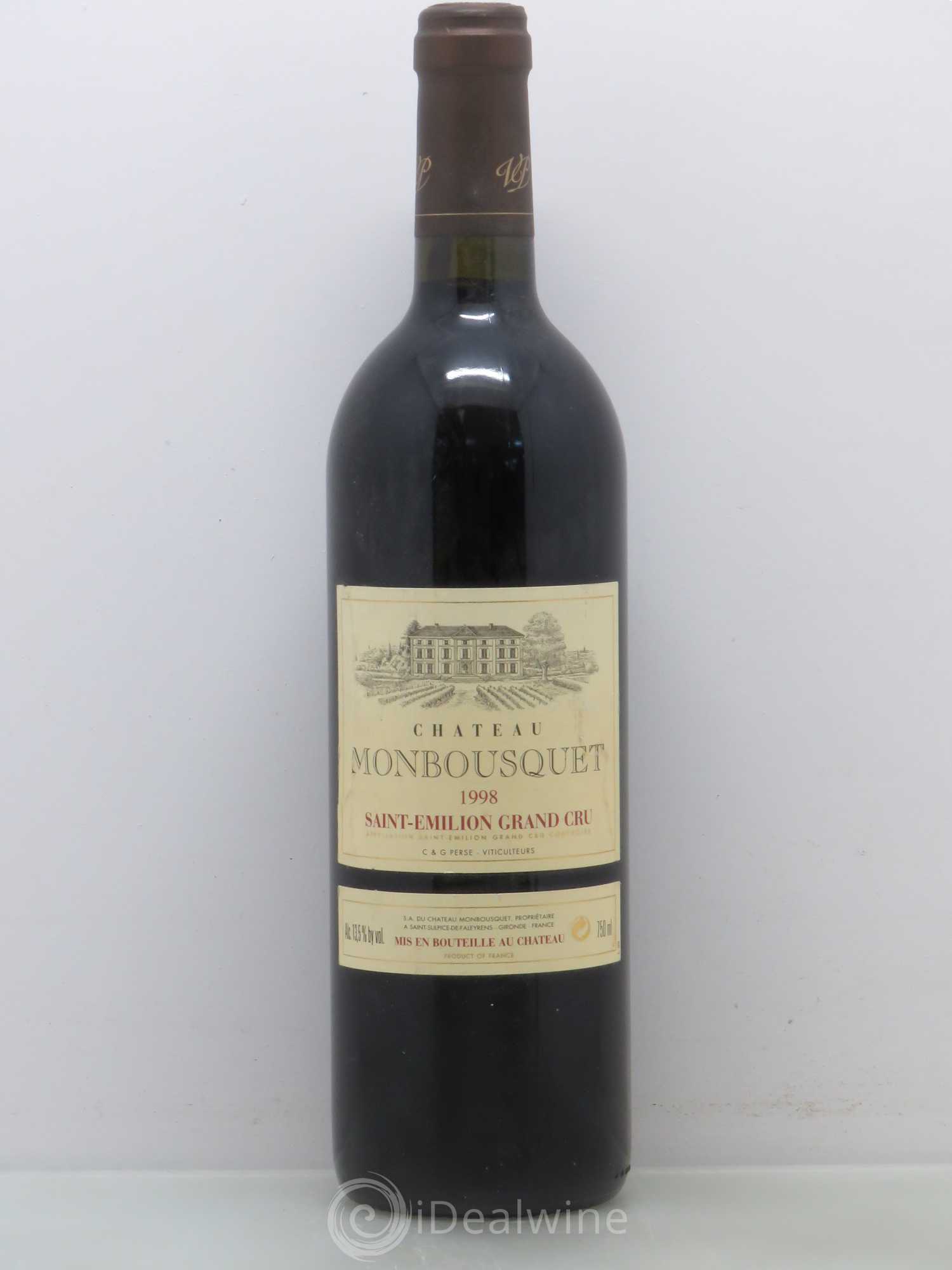 Château Monbousquet Grand Cru Classé 1998 - Lot de 1 bouteille - 0