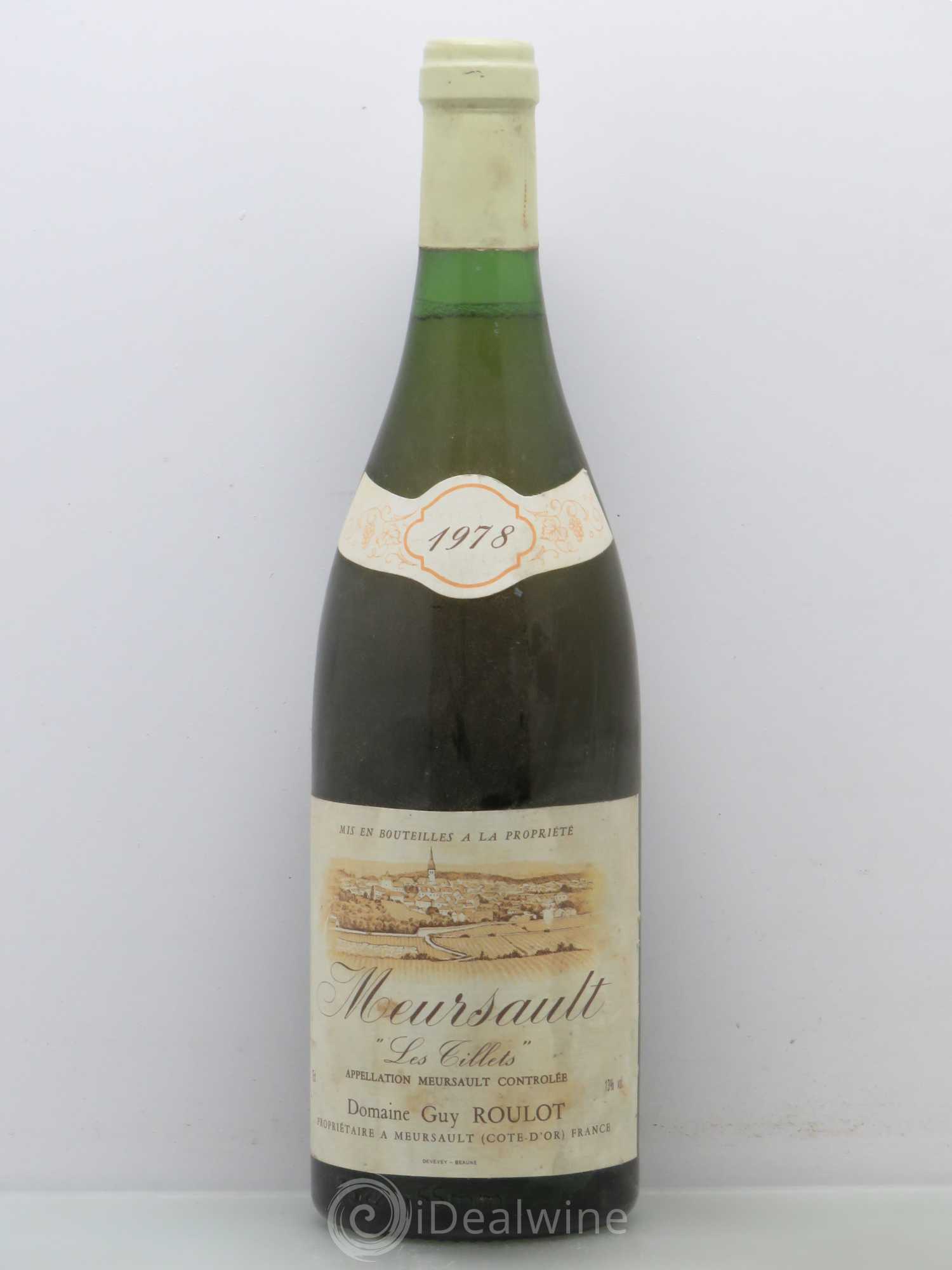 Meursault Les Tillets Roulot (Domaine) 1978 - Lot de 1 bouteille - 0