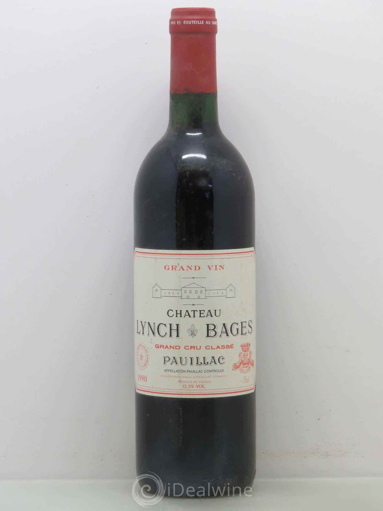 Château Lynch Bages 5ème Grand Cru Classé 1990 - Lot de 1 bouteille - 0