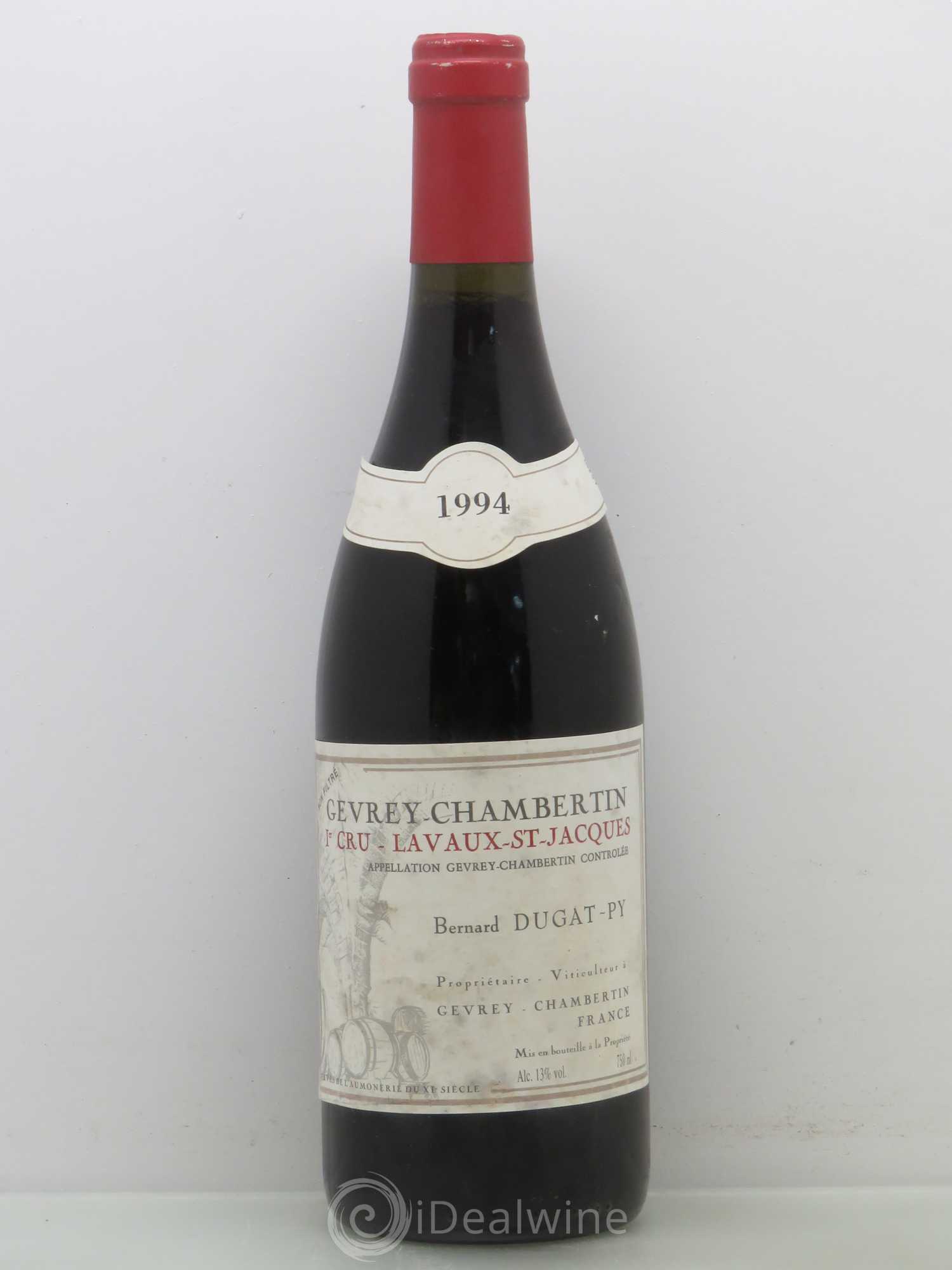 Gevrey-Chambertin 1er Cru Lavaux Saint Jacques Dugat-Py 1994 - Lot de 1 bouteille - 0