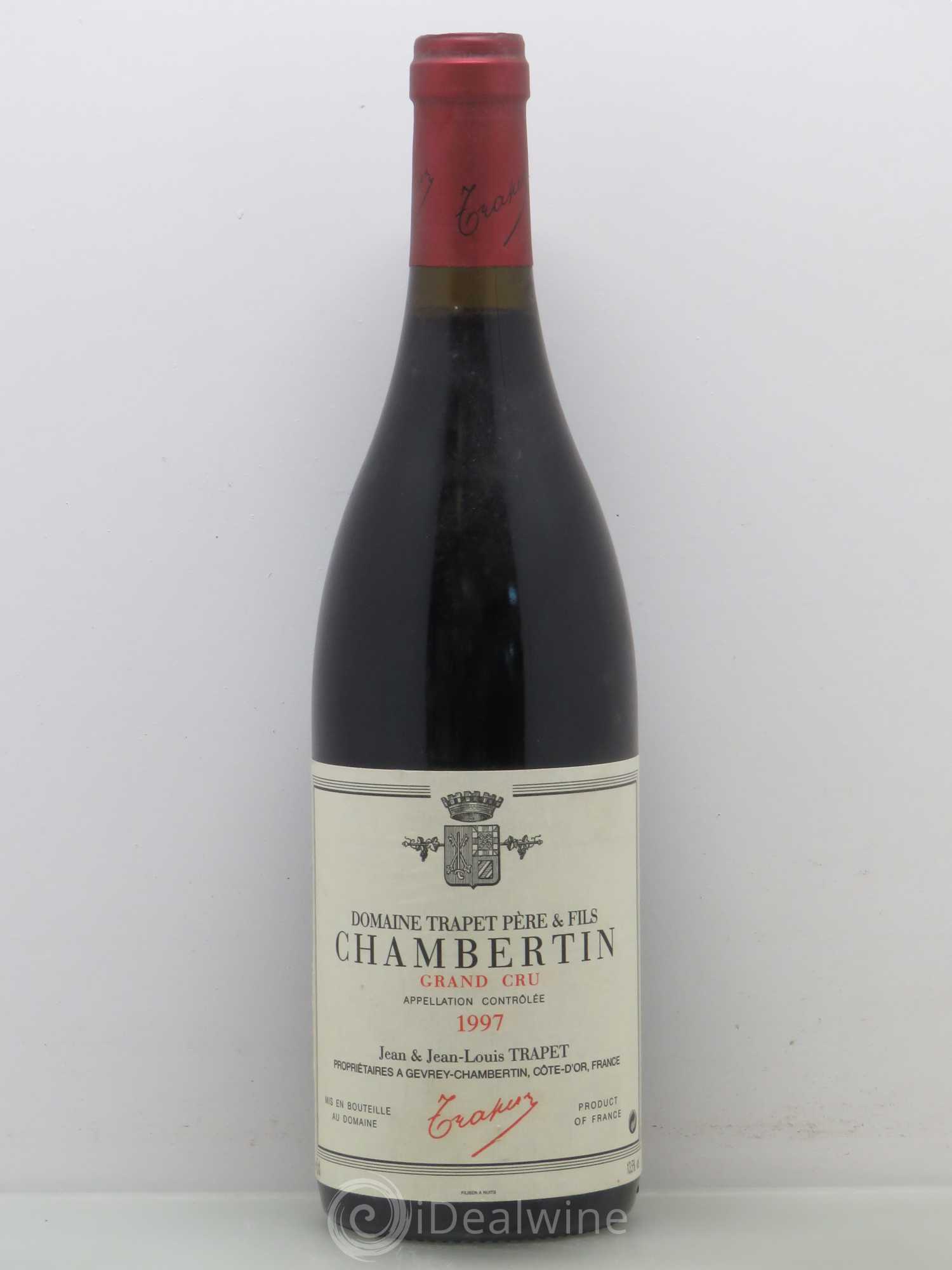 Chambertin Grand Cru Domaine Trapet 1997 - Lot de 1 bouteille - 0
