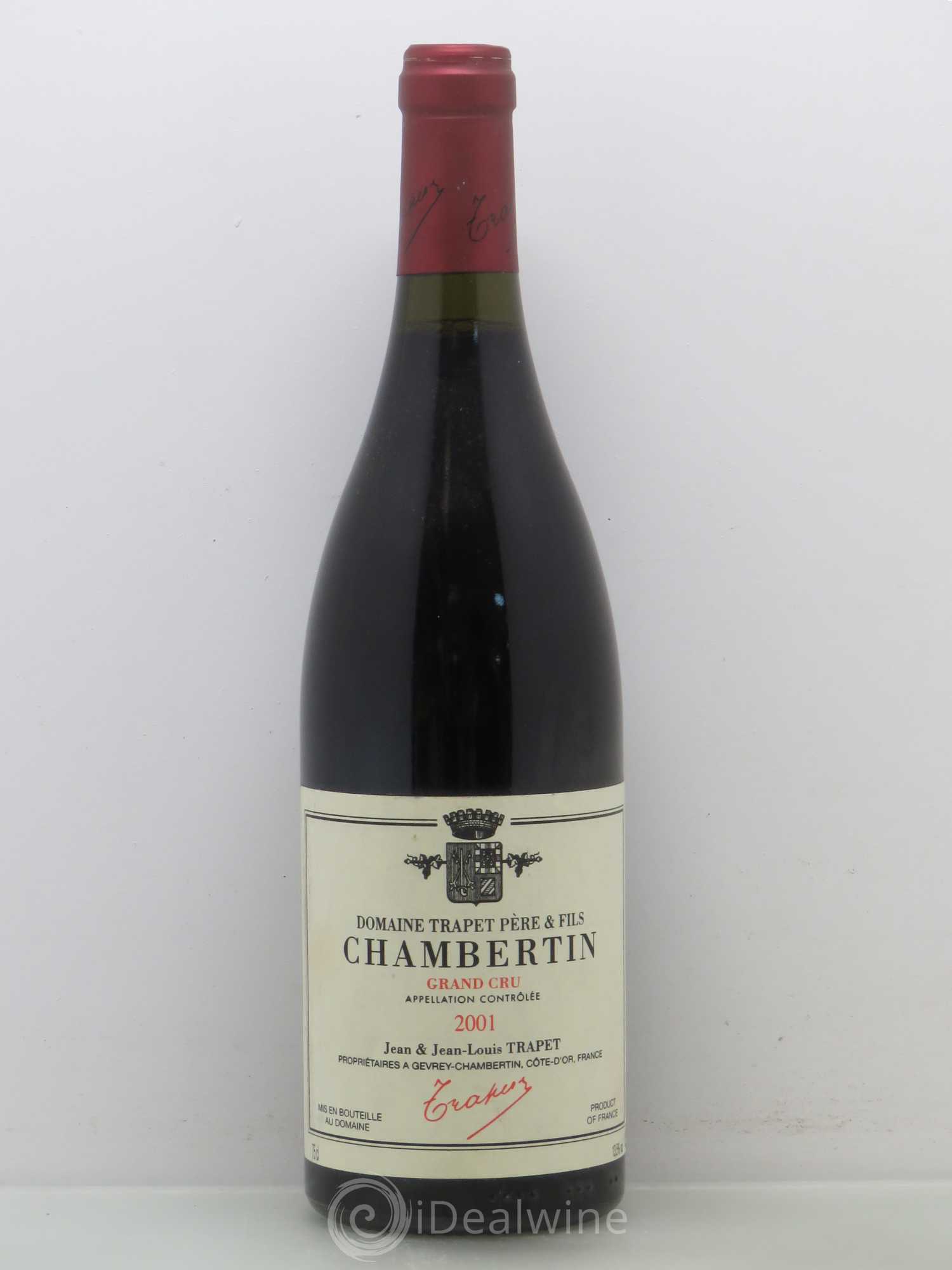 Chambertin Grand Cru Domaine Trapet 2001 - Lot de 1 bouteille - 0