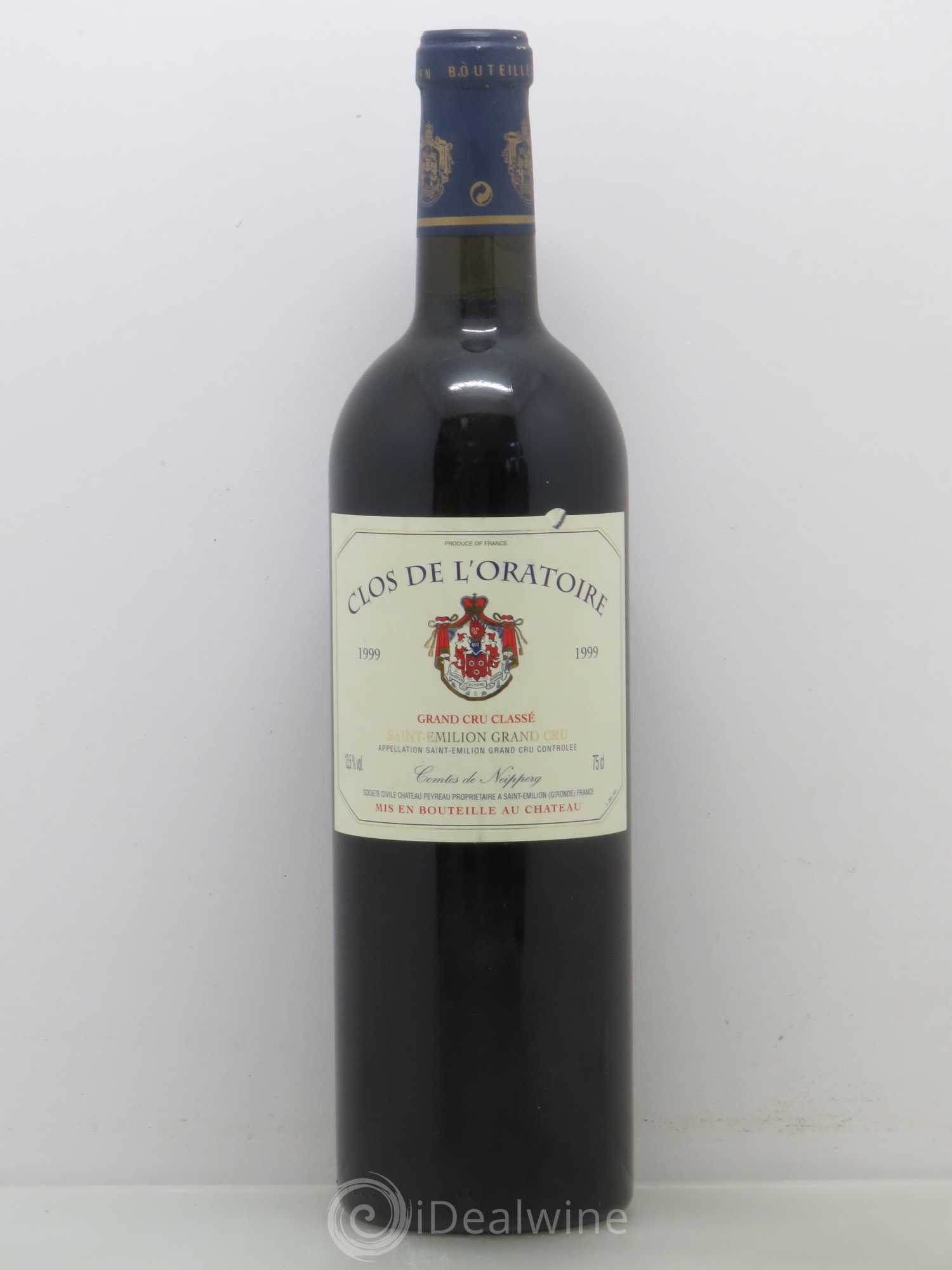 Clos de l'Oratoire Grand Cru Classé 1999 - Lot de 1 bouteille - 0