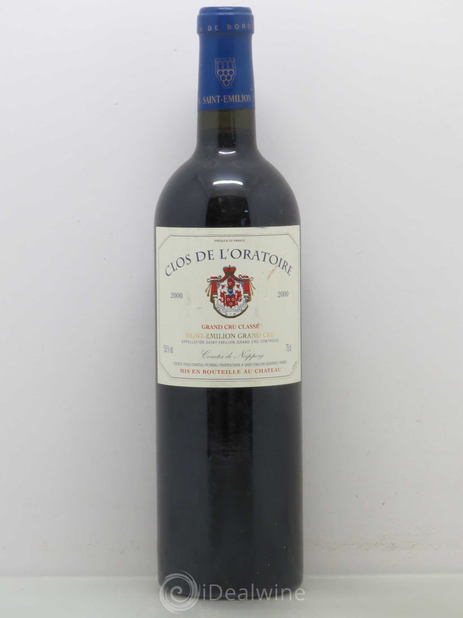Clos de l'Oratoire Grand Cru Classé 2000 - Lot de 1 bouteille - 0