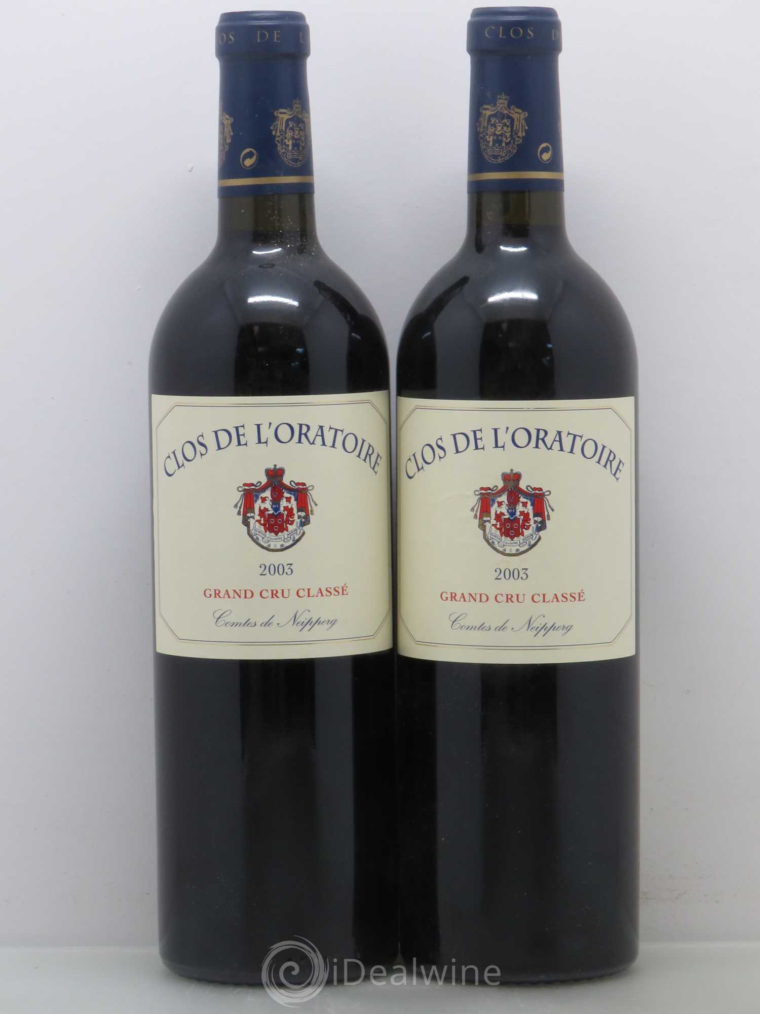 Clos de l'Oratoire Grand Cru Classé 2003 - Lot de 2 bouteilles - 0