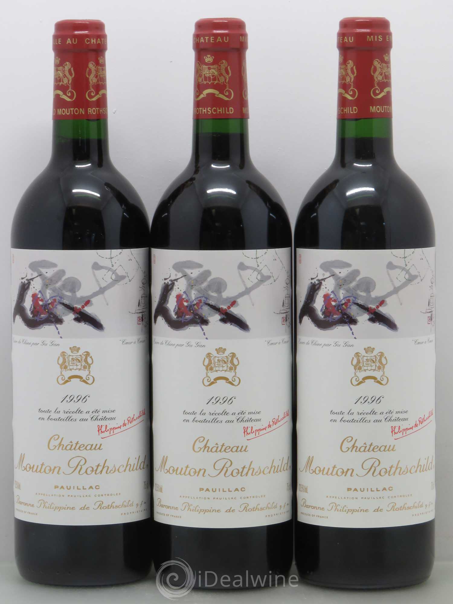 Château Mouton Rothschild 1er Grand Cru Classé 1996 - Lot de 12 bouteilles - 1