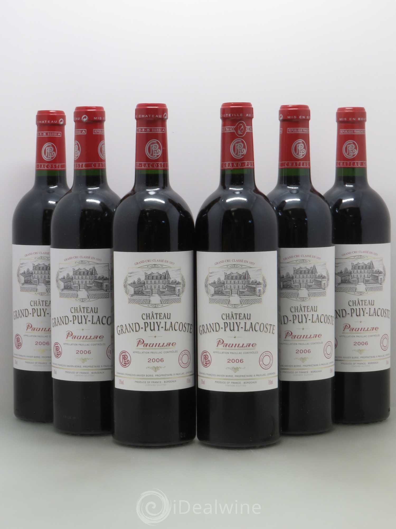 Château Grand Puy Lacoste 5ème Grand Cru Classé 2006 - Lot de 6 bouteilles - 0