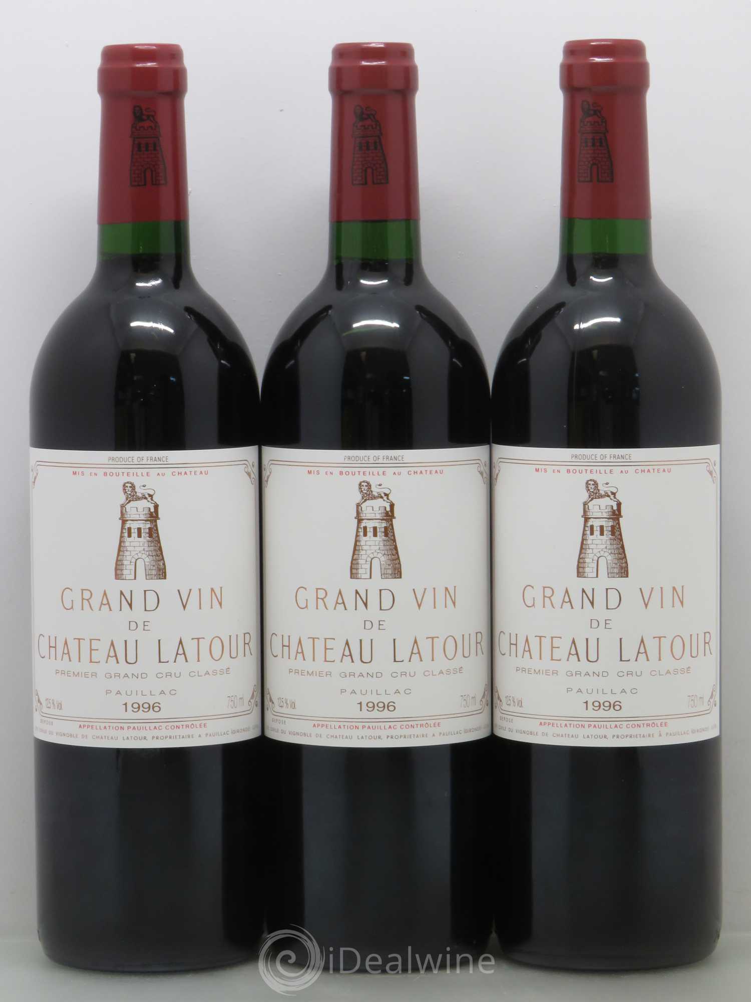 Château Latour 1er Grand Cru Classé 1996 - Lot de 12 bouteilles - 1