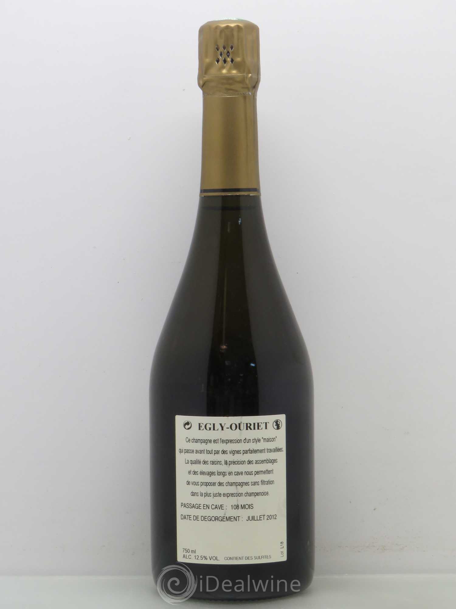 Ambonnay Vieilles Vignes Brut Millésimé Egly-Ouriet Brut Grand Cru - Vieilles Vignes  2002 - Posten von 1 Flasche - 1