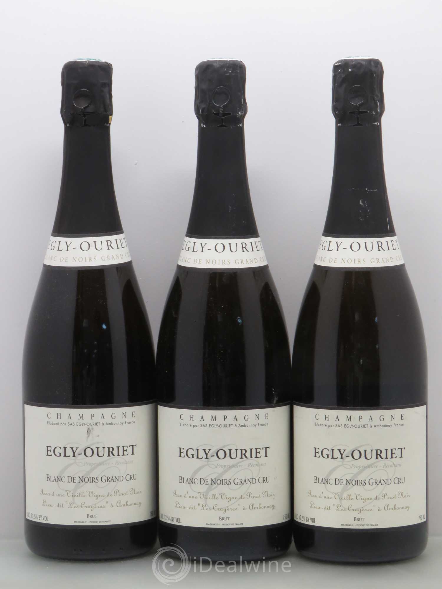 Blanc de Noirs Les Crayères Vieilles vignes Egly-Ouriet Brut - Lot de 3 bouteilles - 0