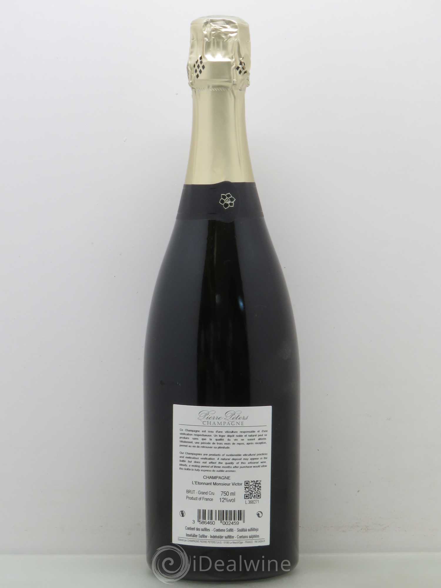 Champagne L'Etonnant Mr Victor Pierre Peters - Blanc de blancs - Posten von 1 Flasche - 1