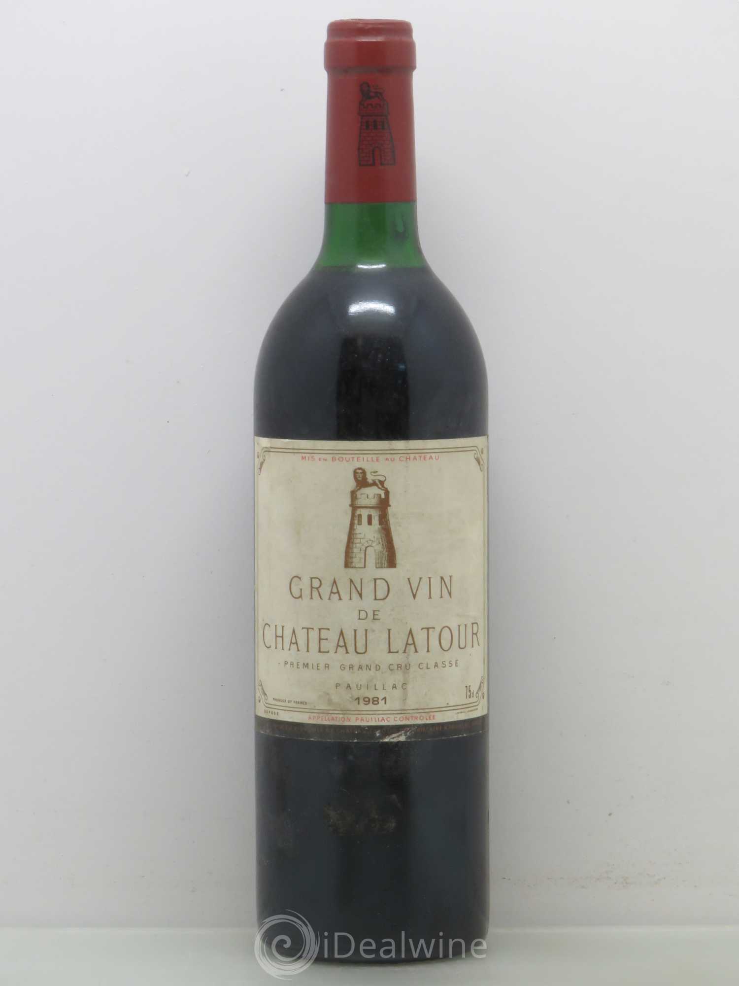 Château Latour 1er Grand Cru Classé 1981 - Lot de 1 bouteille - 0