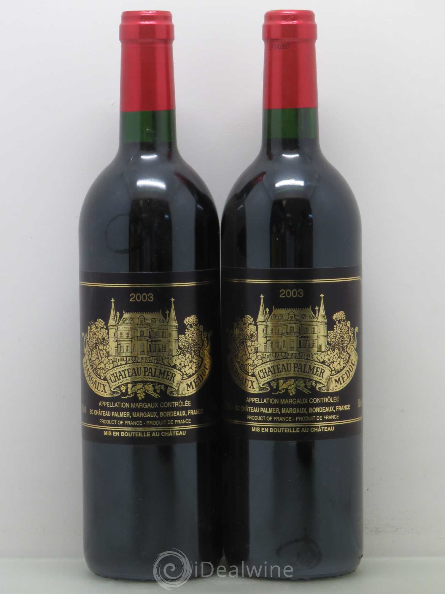 Château Palmer 3ème Grand Cru Classé 2003 - Lot de 2 bouteilles - 0