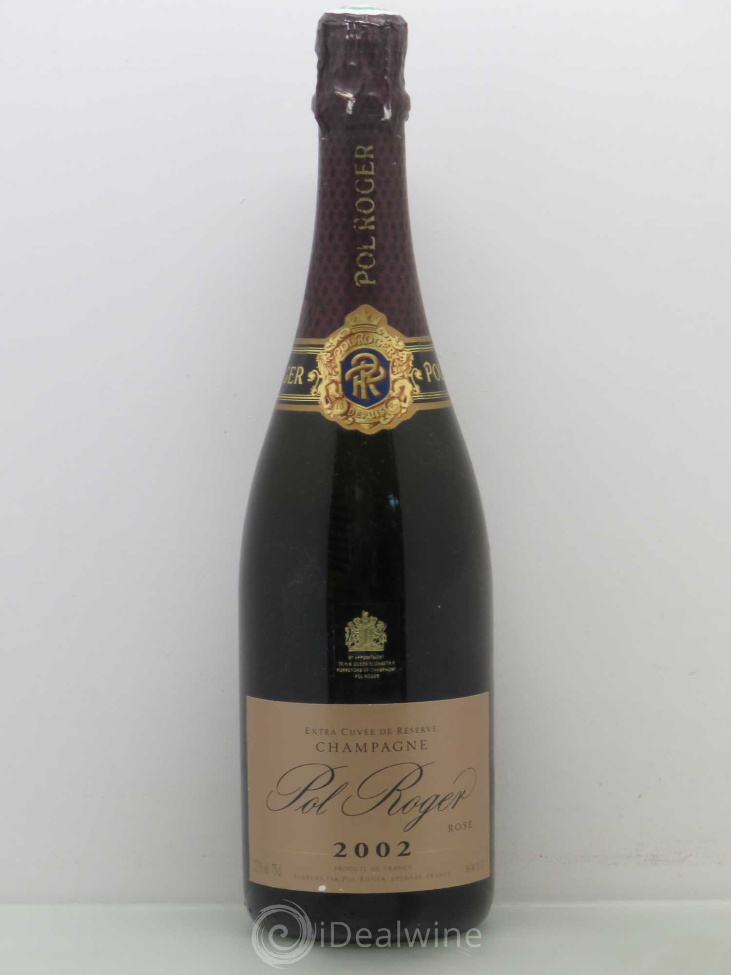 Rosé Brut Pol Roger Cuvée de Réserve 2002 - Posten von 1 Flasche - 0