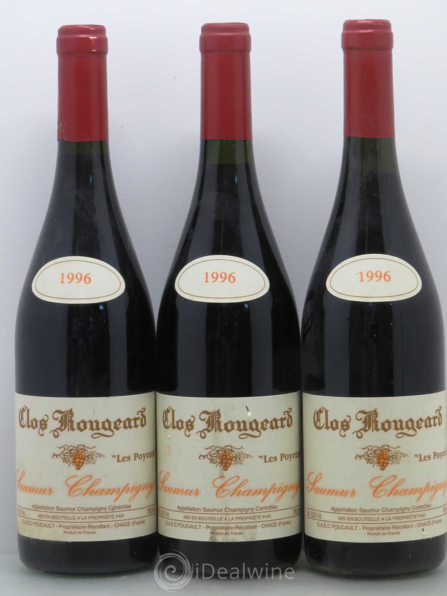Saumur-Champigny Les Poyeux Clos Rougeard 1996 - Lot de 3 bouteilles - 0