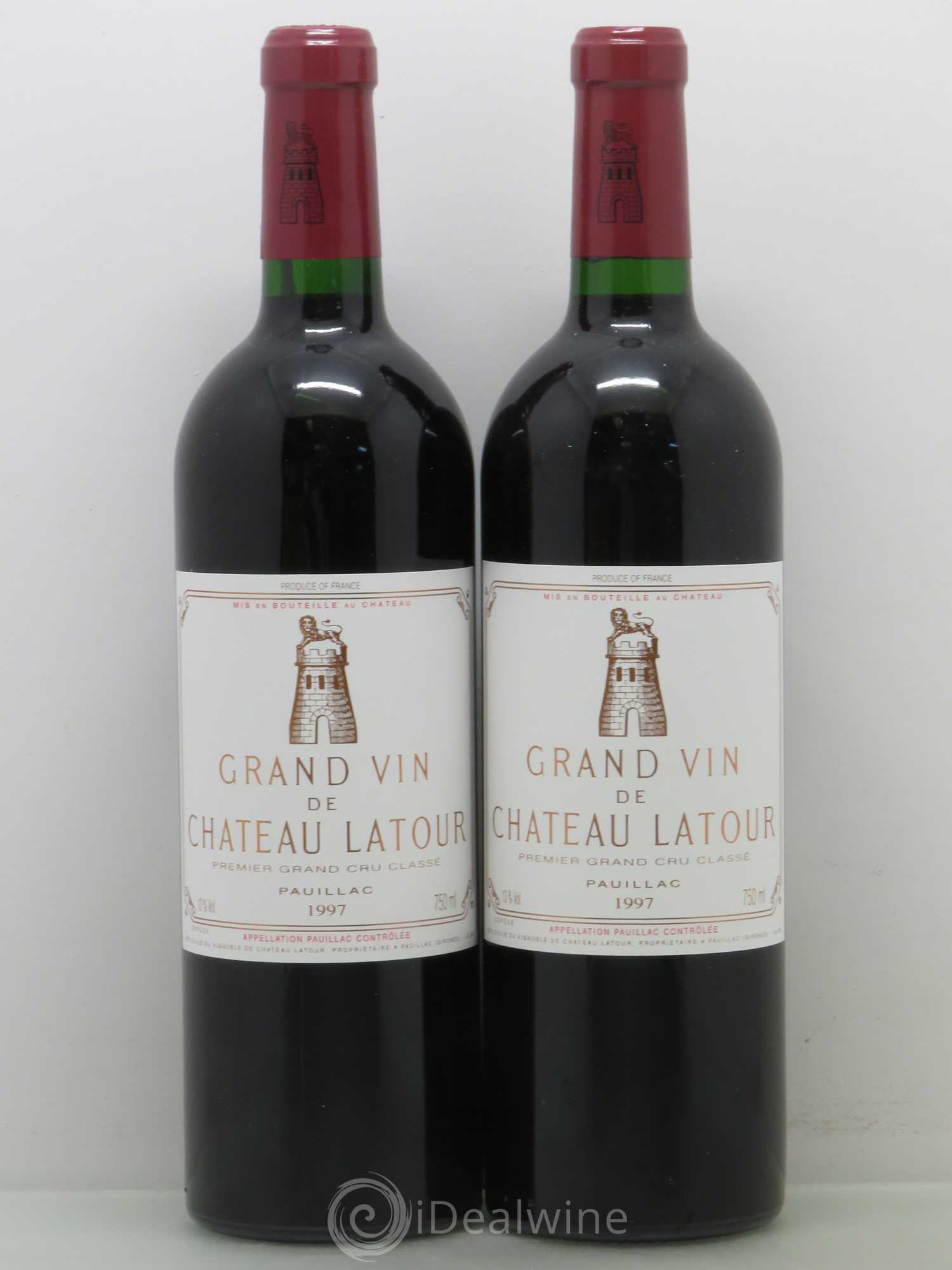 Caisse Duclot 2 Lafite Rothschild 2 Pétrus 2 Mouton Rothschild 2 Latour 2 Cheval Blanc 2 Margaux 1997 - Posten von 1 Flasche - 1