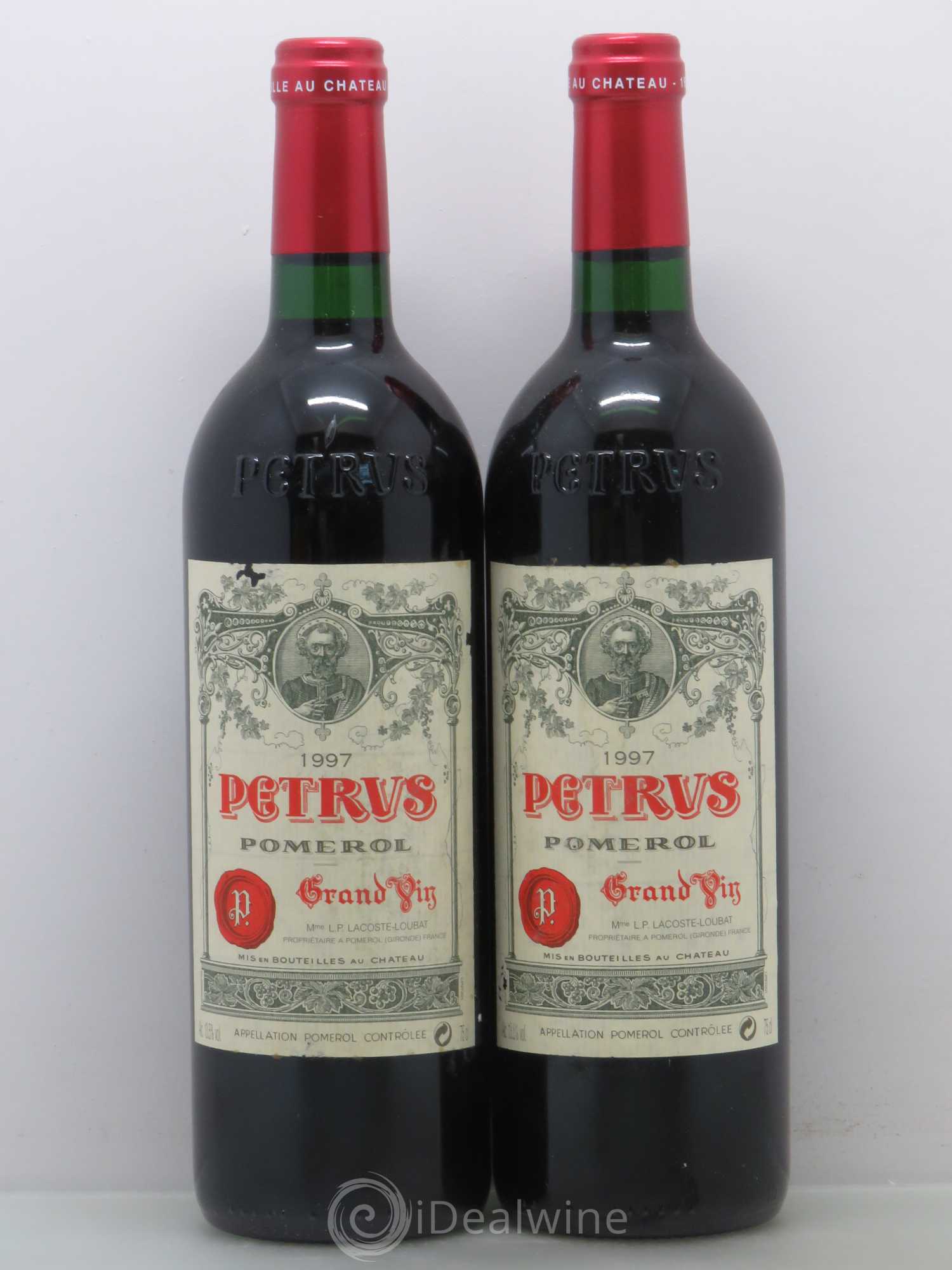 Caisse Duclot 2 Lafite Rothschild 2 Pétrus 2 Mouton Rothschild 2 Latour 2 Cheval Blanc 2 Margaux 1997 - Posten von 1 Flasche - 5