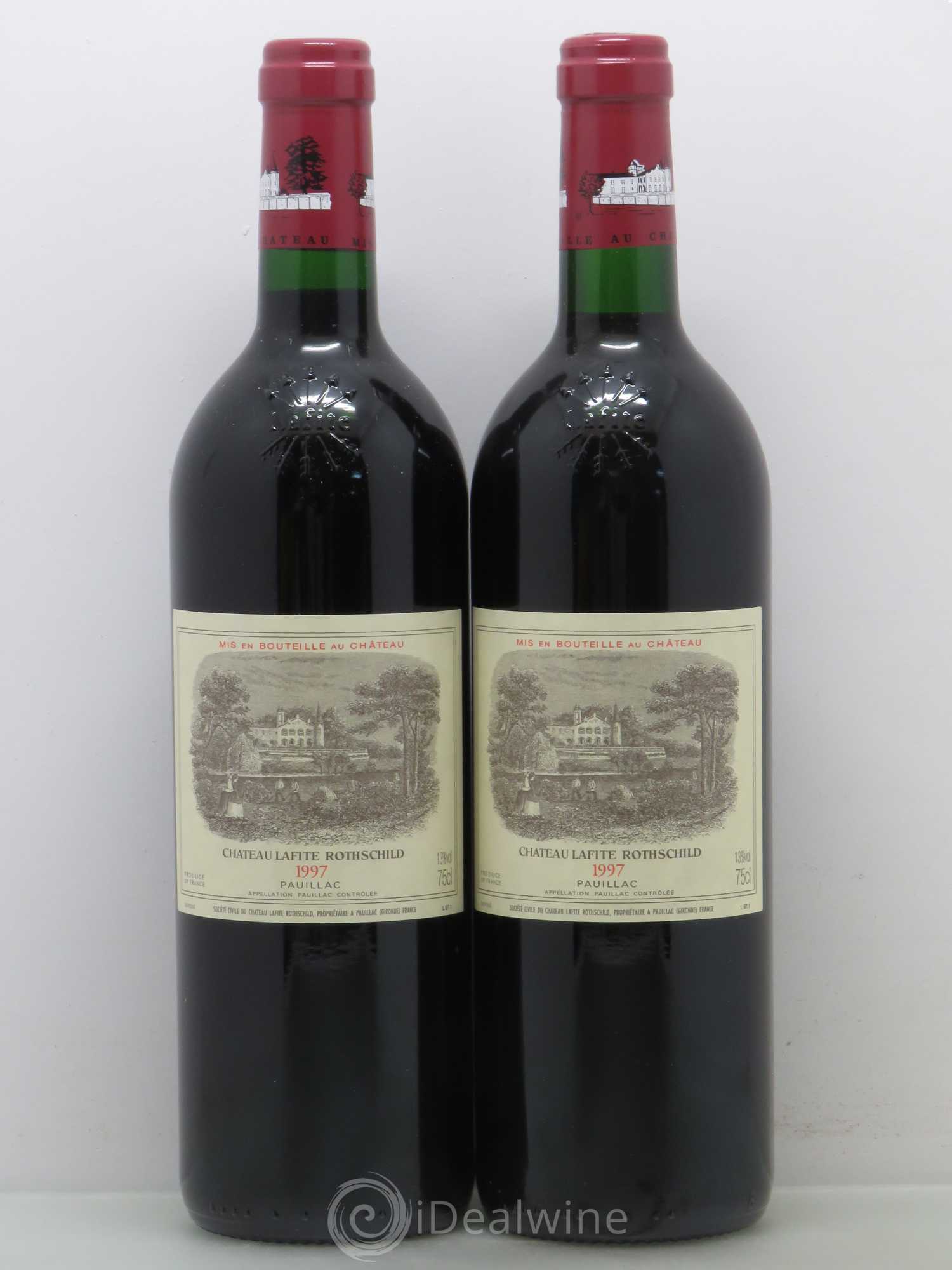 Caisse Duclot 2 Lafite Rothschild 2 Pétrus 2 Mouton Rothschild 2 Latour 2 Cheval Blanc 2 Margaux 1997 - Posten von 1 Flasche - 6