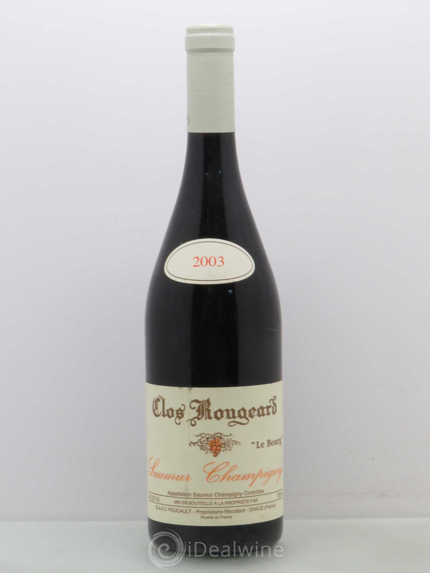 Saumur-Champigny Le Bourg Clos Rougeard 2003 - Lot de 1 bouteille - 0