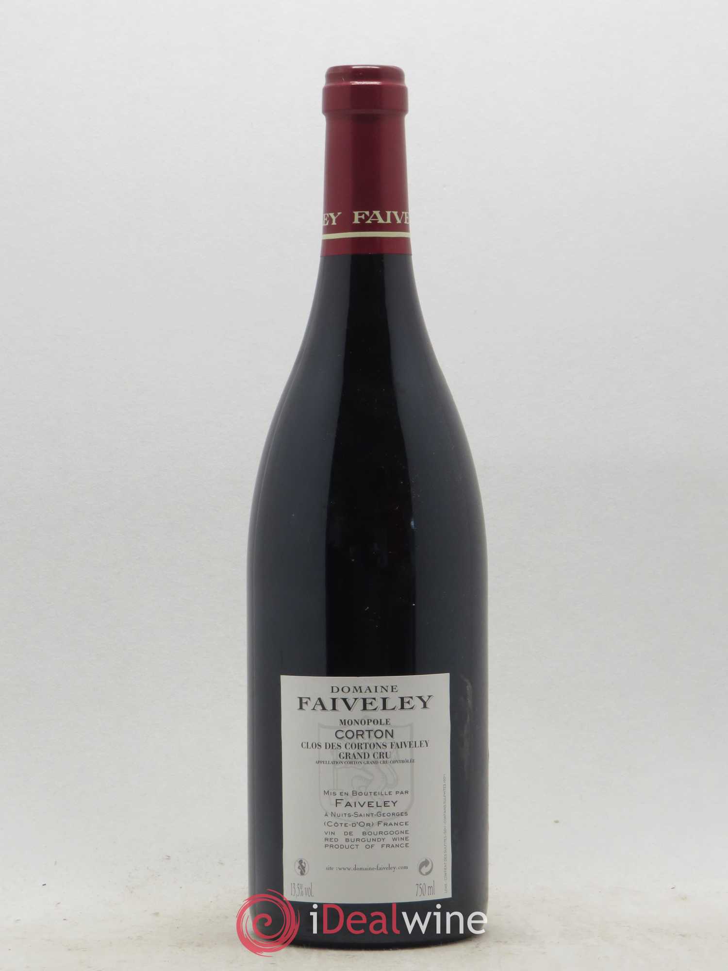 Corton Grand Cru Clos des Cortons Faiveley 2009 - Lot de 1 bouteille - 1