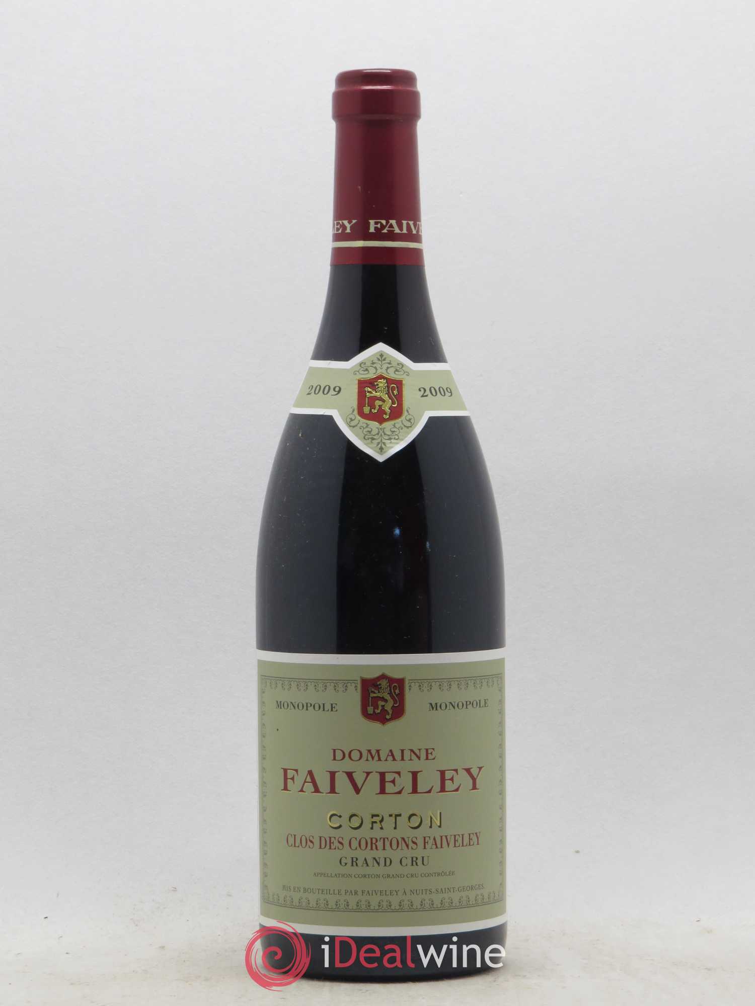 Corton Grand Cru Clos des Cortons Faiveley 2009 - Lot de 1 bouteille - 0