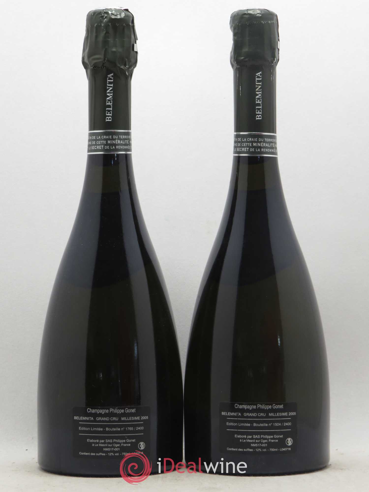 Belemnita Blanc de Blancs Grand Cru Brut Philippe Gonet 2005 - Lot de 2 bouteilles - 1