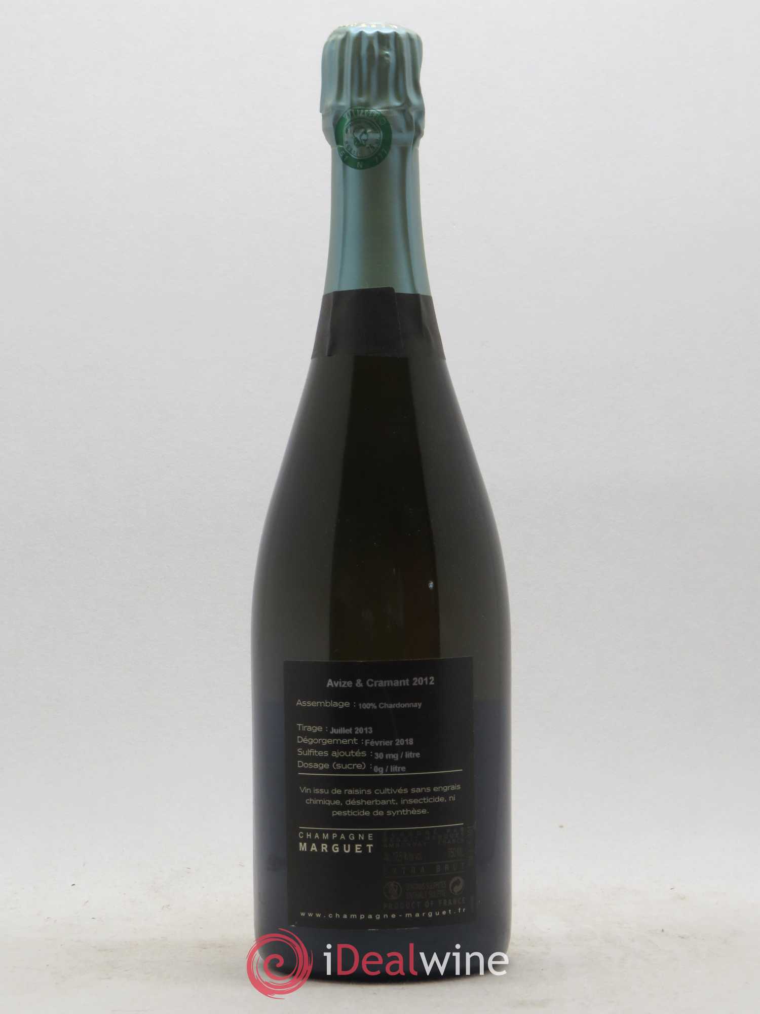 Avize & Cramant Grand Cru Extra-Brut Marguet Extra Brut 2012 - Lot de 1 bouteille - 1